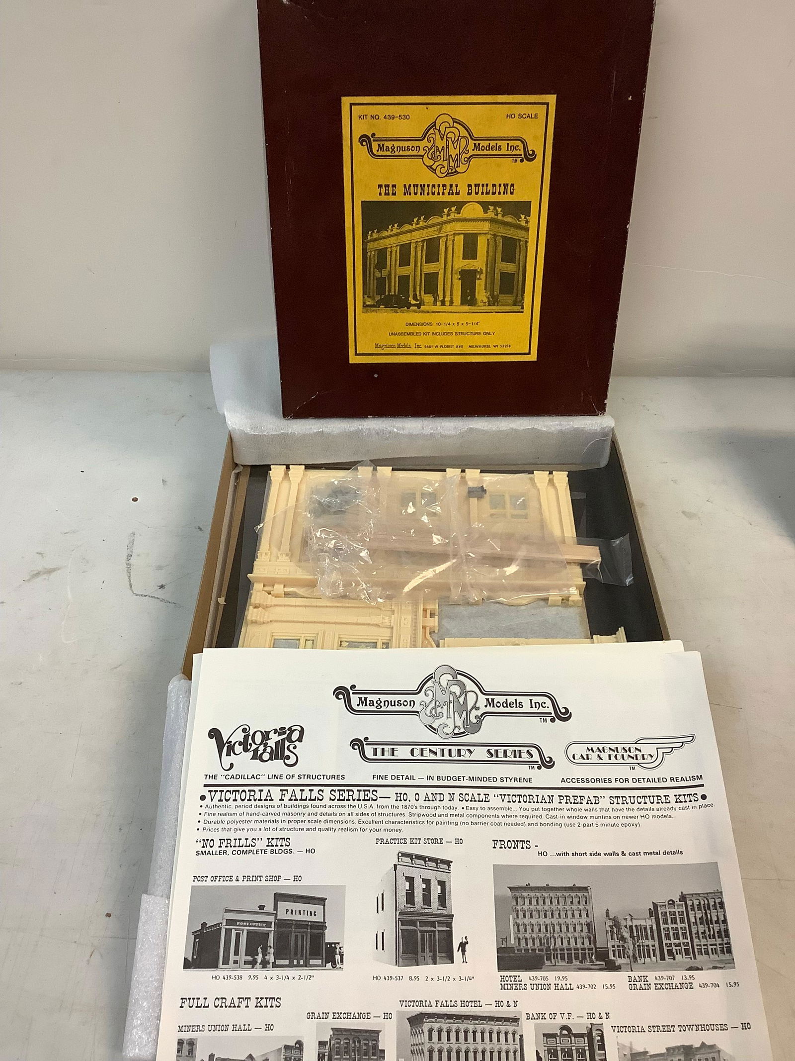 Vintage Magnuson Models The Municipal Building Unassembled Kit includes Structure Only (1 of 1)