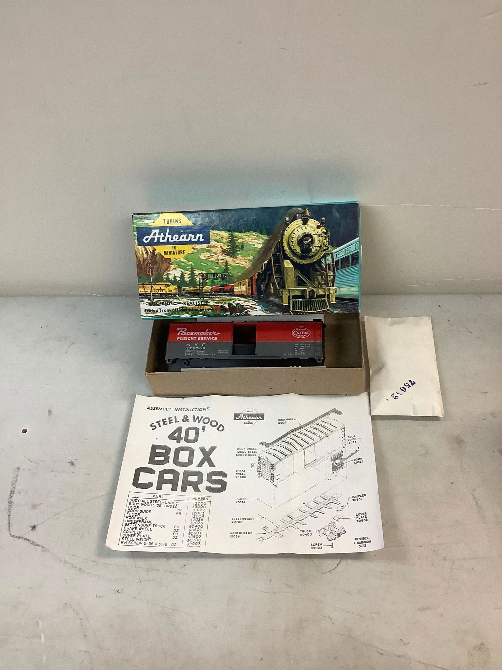 Vintage Athearn NYC Pacemaker Box Car (1 of 1)