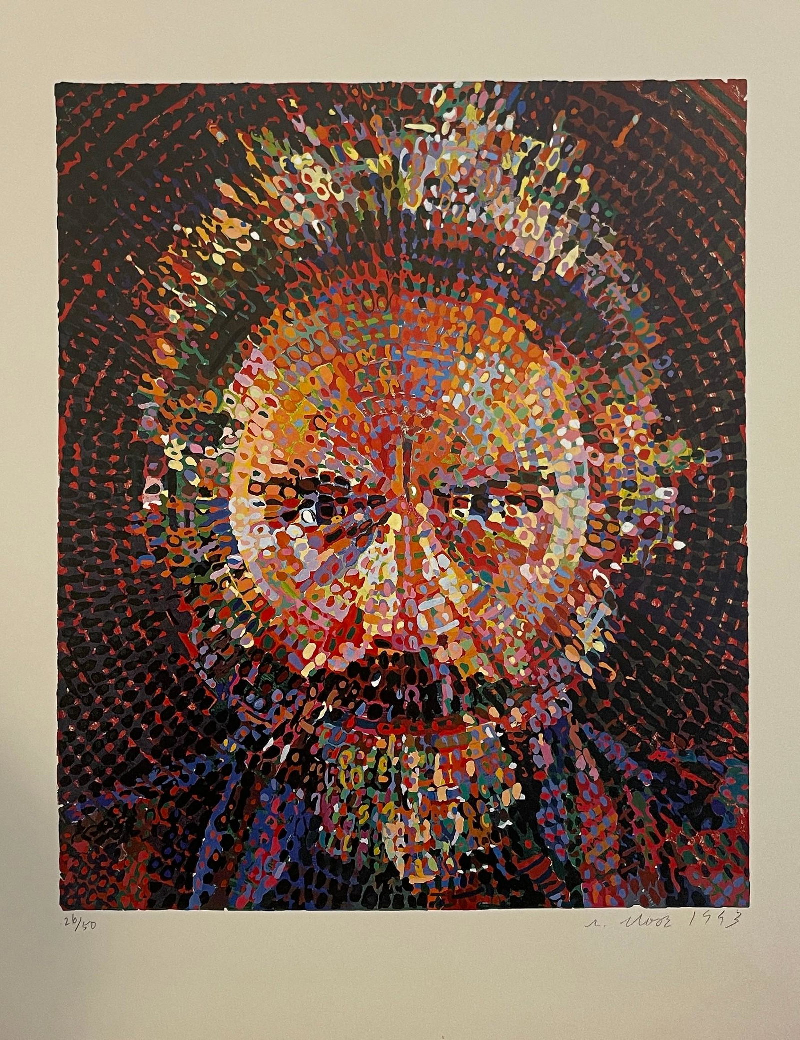 Chuck Close - Lucas/Woodcut, 1993 (1 of 1)