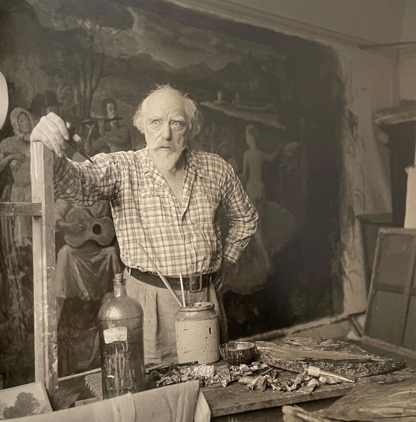 Cecil Beaton - Augustus John, 1947: CECIL BEATON (1904-1980) Augustus John, 1947 Print in Colors 10" x 10 1/2" Cecil Beaton was a British photographer and designer best known for his elegant photographs of high society. Working within a