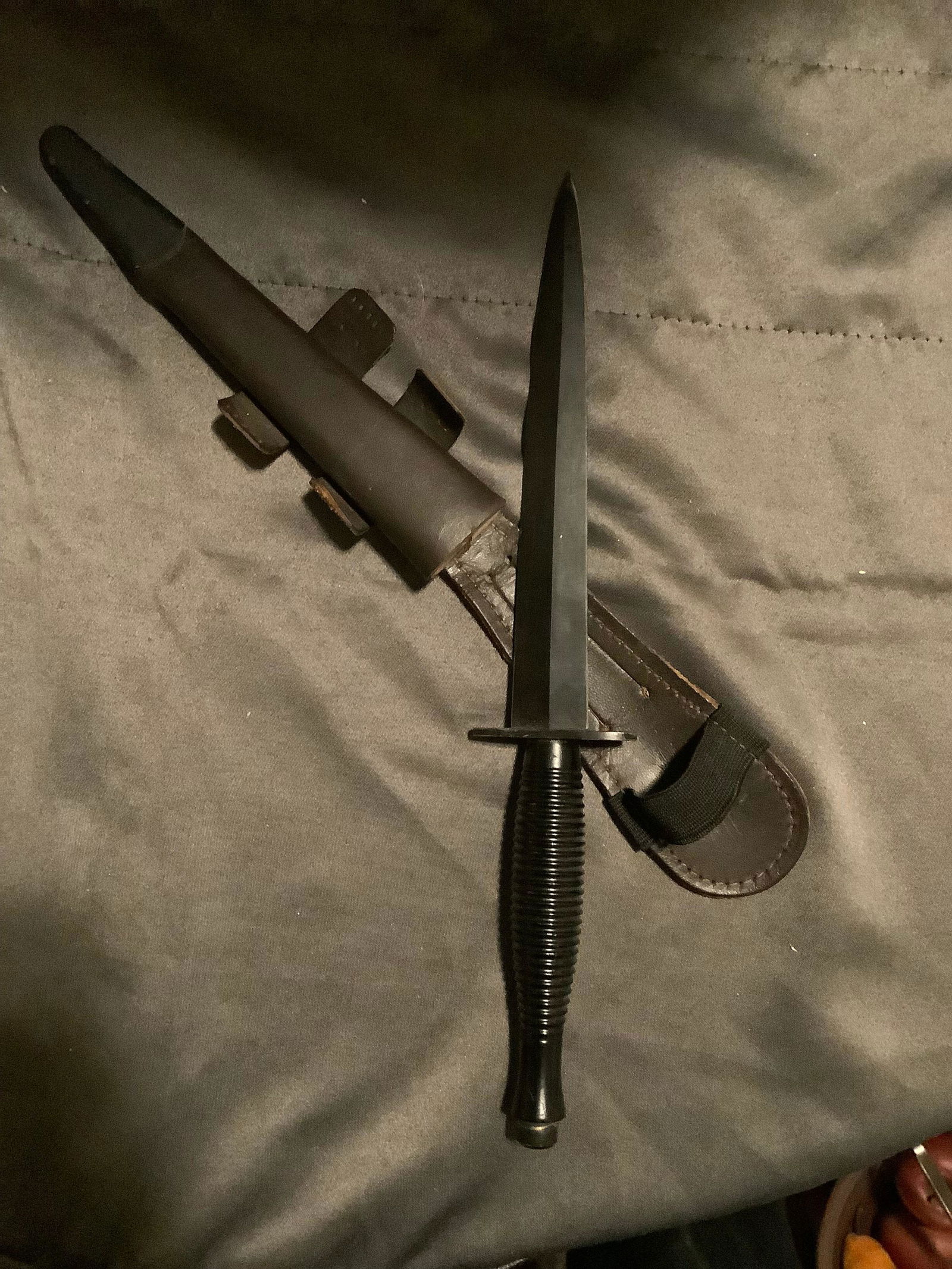 William Rodgers Sheffield England Combat Knife w/ Sheath 11.5" (1 of 1)