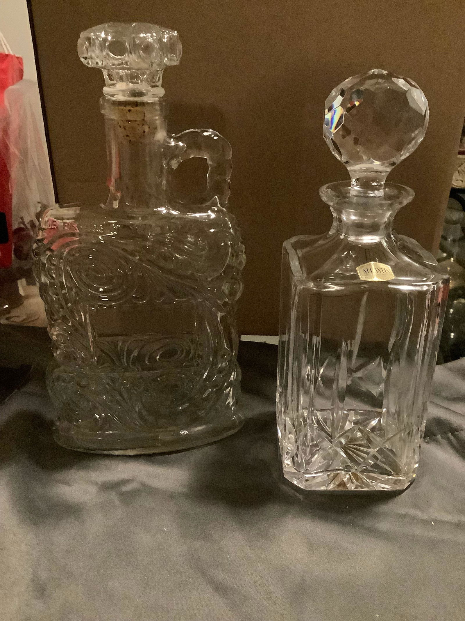 Lot of Two Decanters (1 Atlantis) (1 of 1)