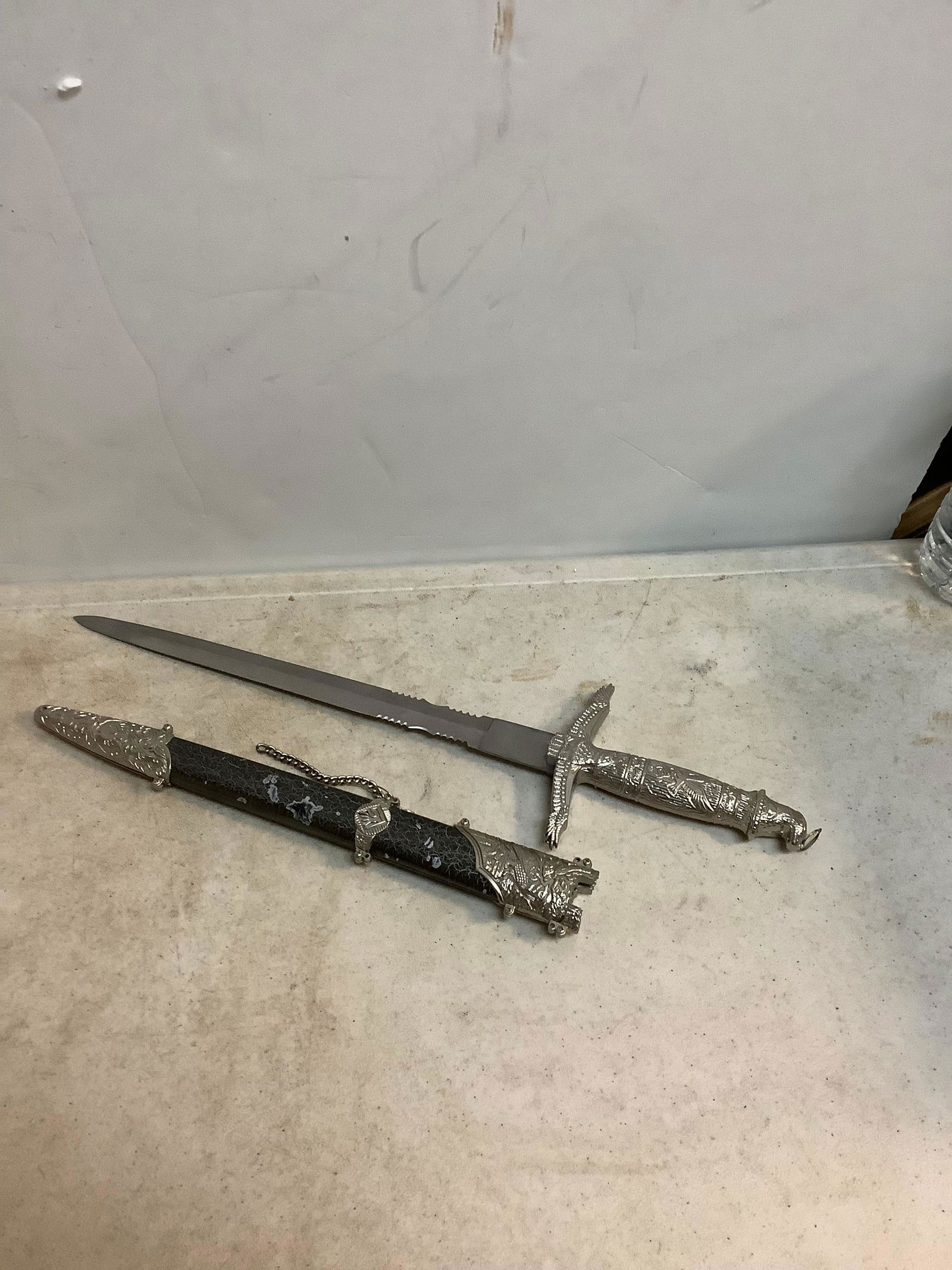 Stainless Steel Sword with Metal Sheath (1 of 1)