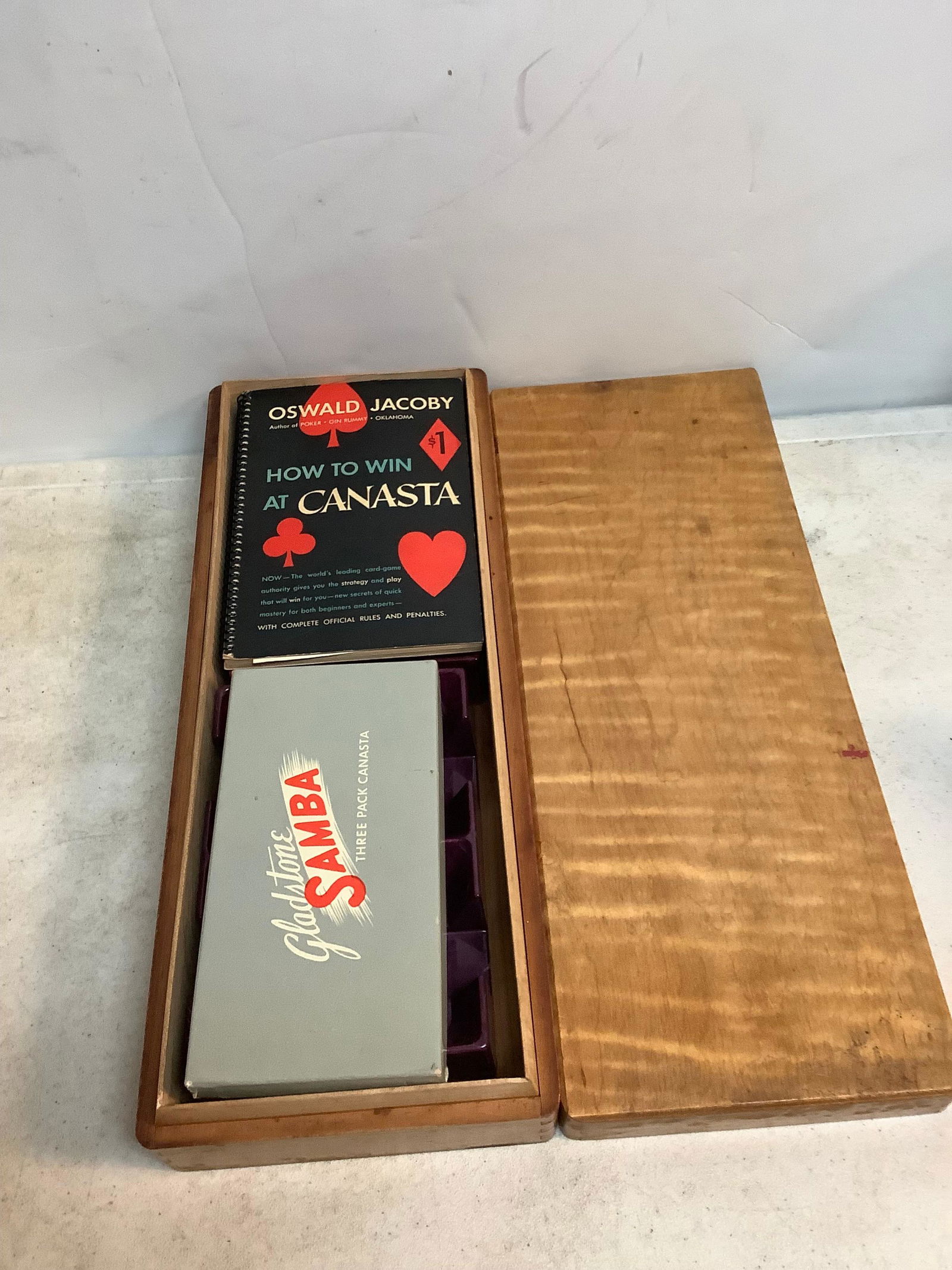 Lot of Vintage Canasta Playing Cards and Book in Case (1 of 1)