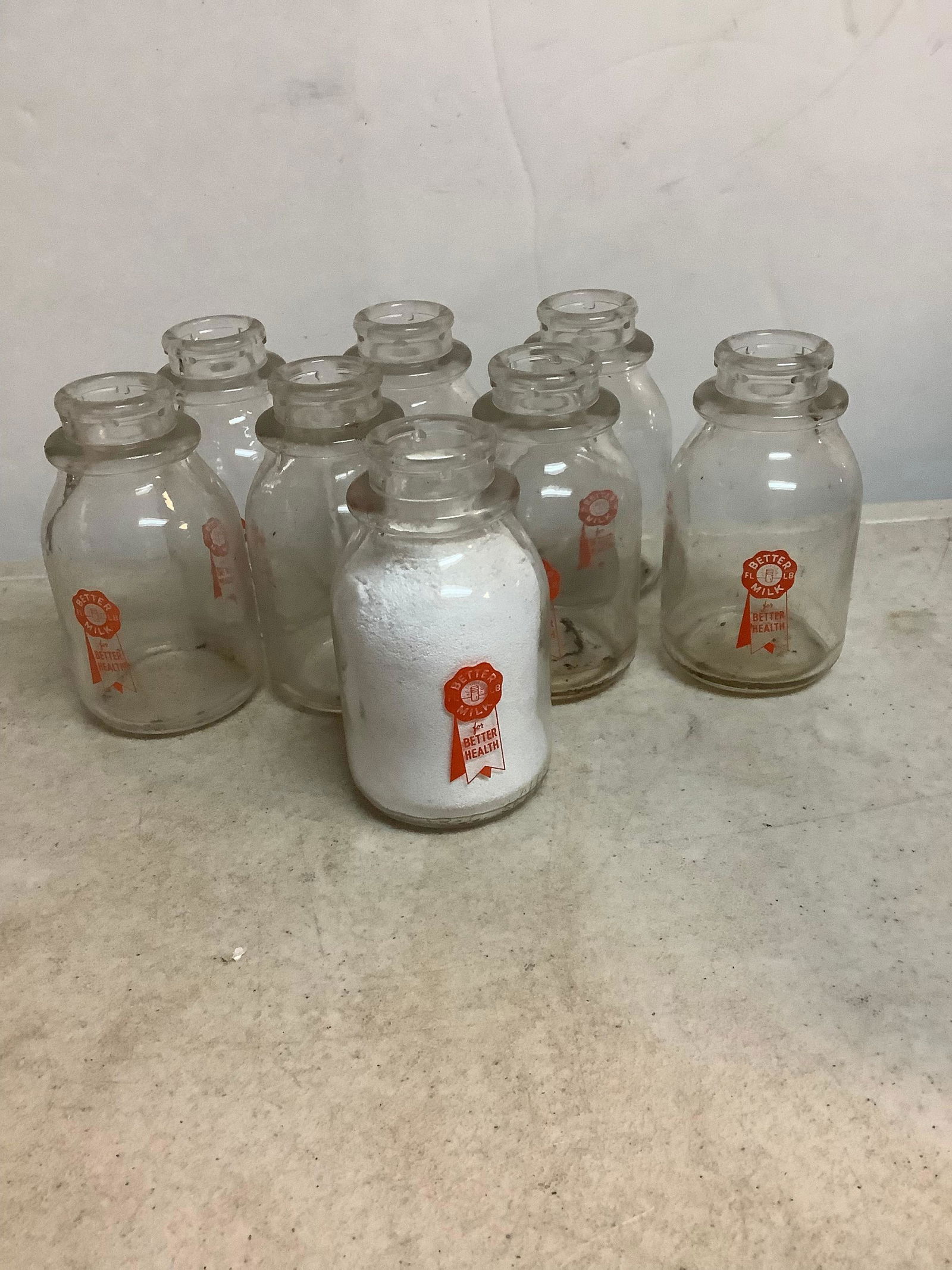 Better Milk 8  glass Pint Milk Bottles (1 of 1)