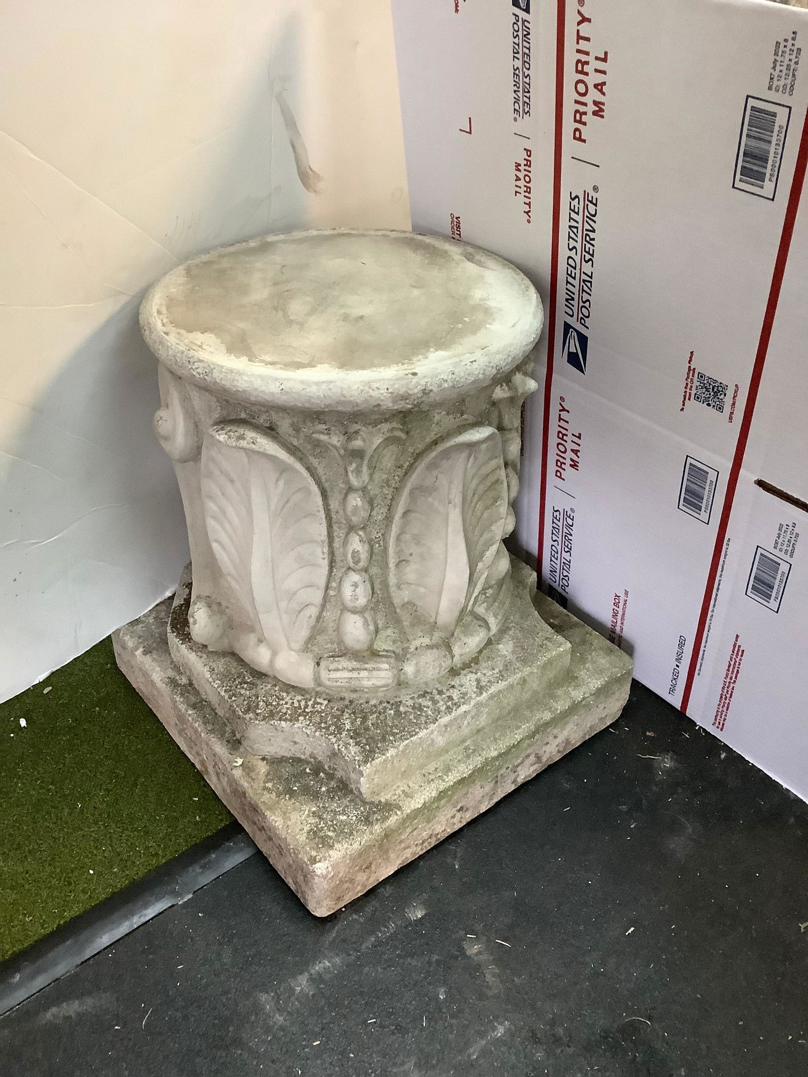 Cement Base for Outdoor Statue, 4' (1 of 1)