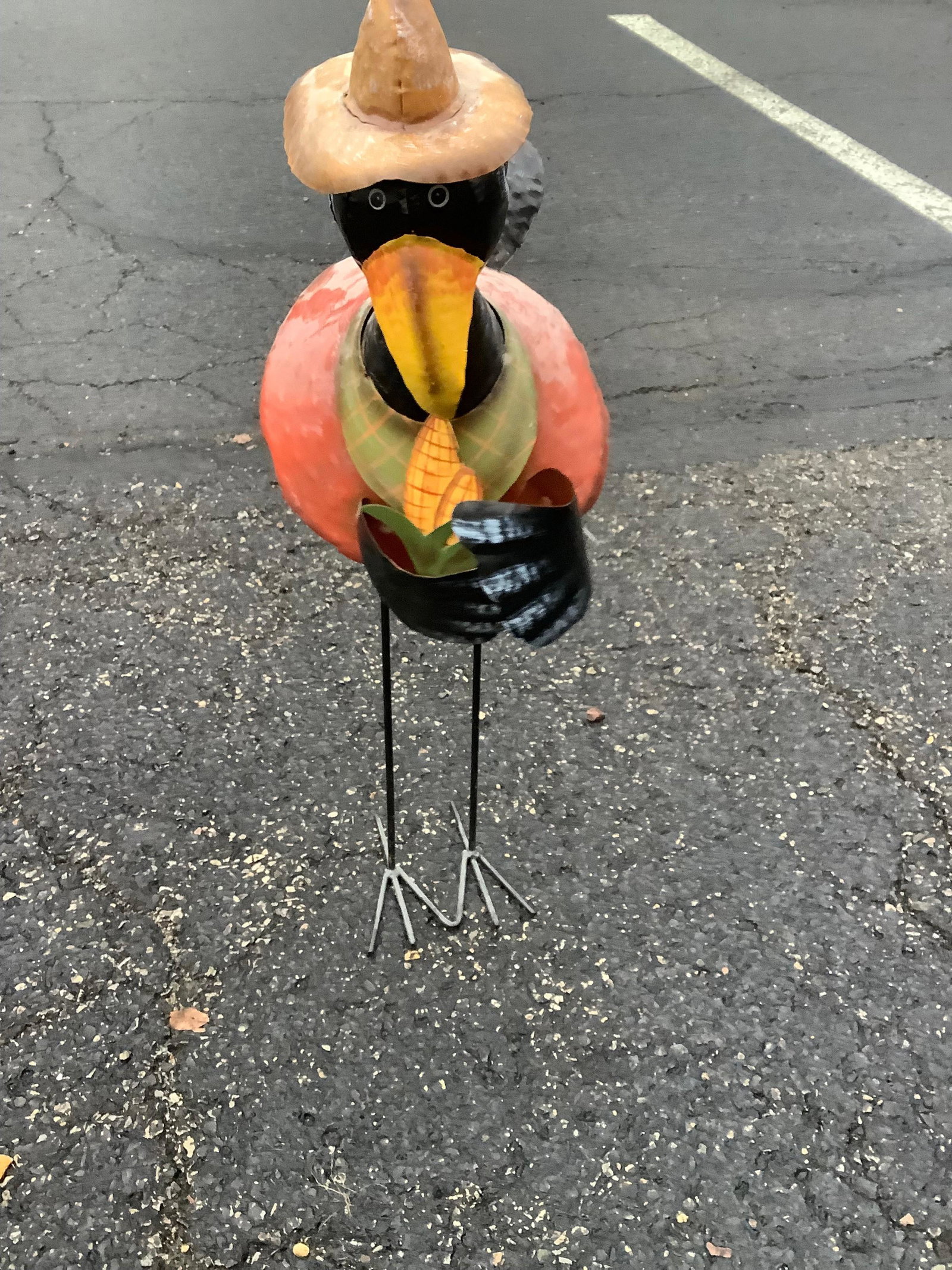 outdoor metal standing crow: outdoor metal standing crow