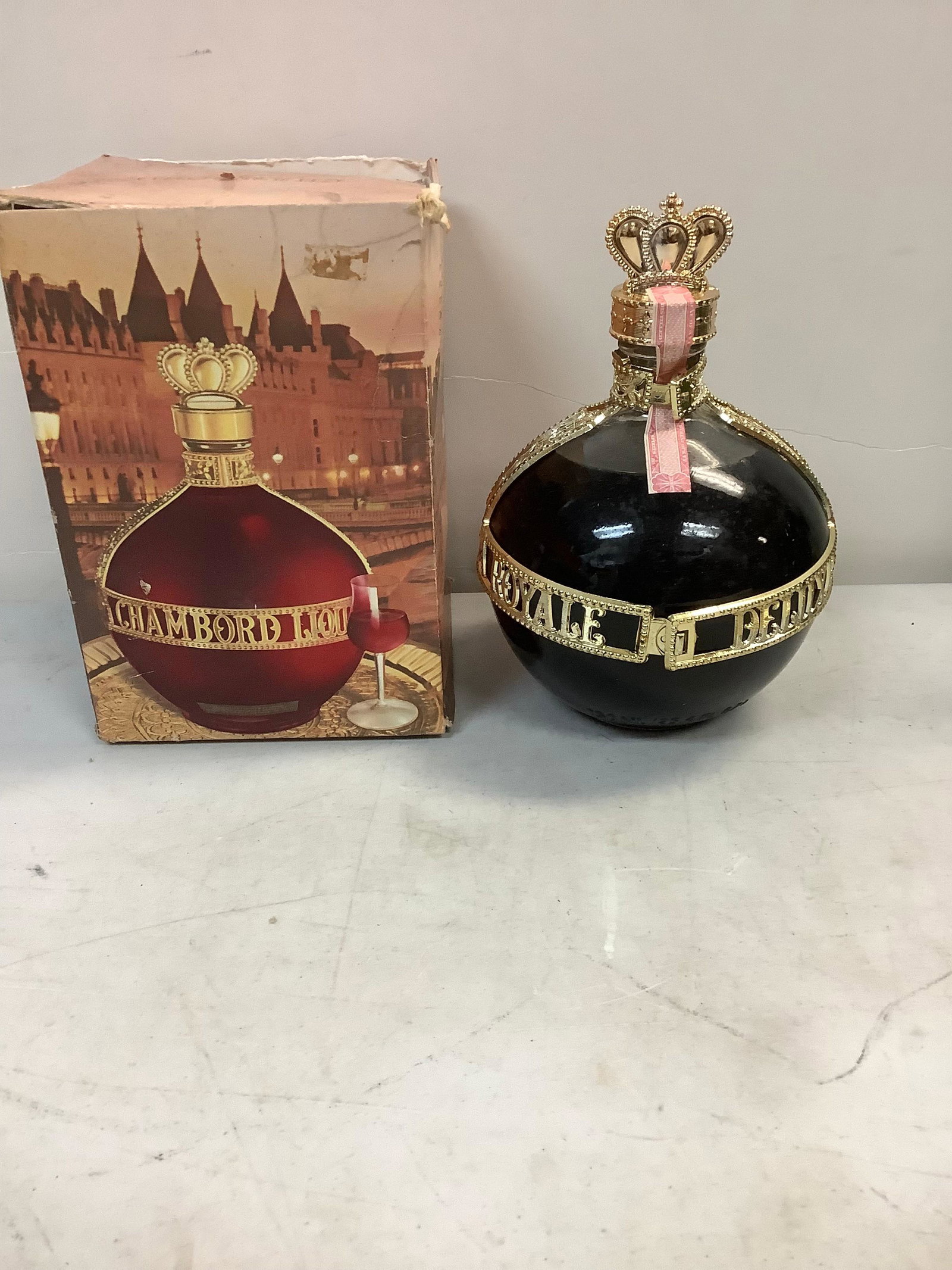 Chambord Liqueur 750ml Unopened: Any contents in bottle is Free; You are bidding on the bottle & unbroken tax stamp