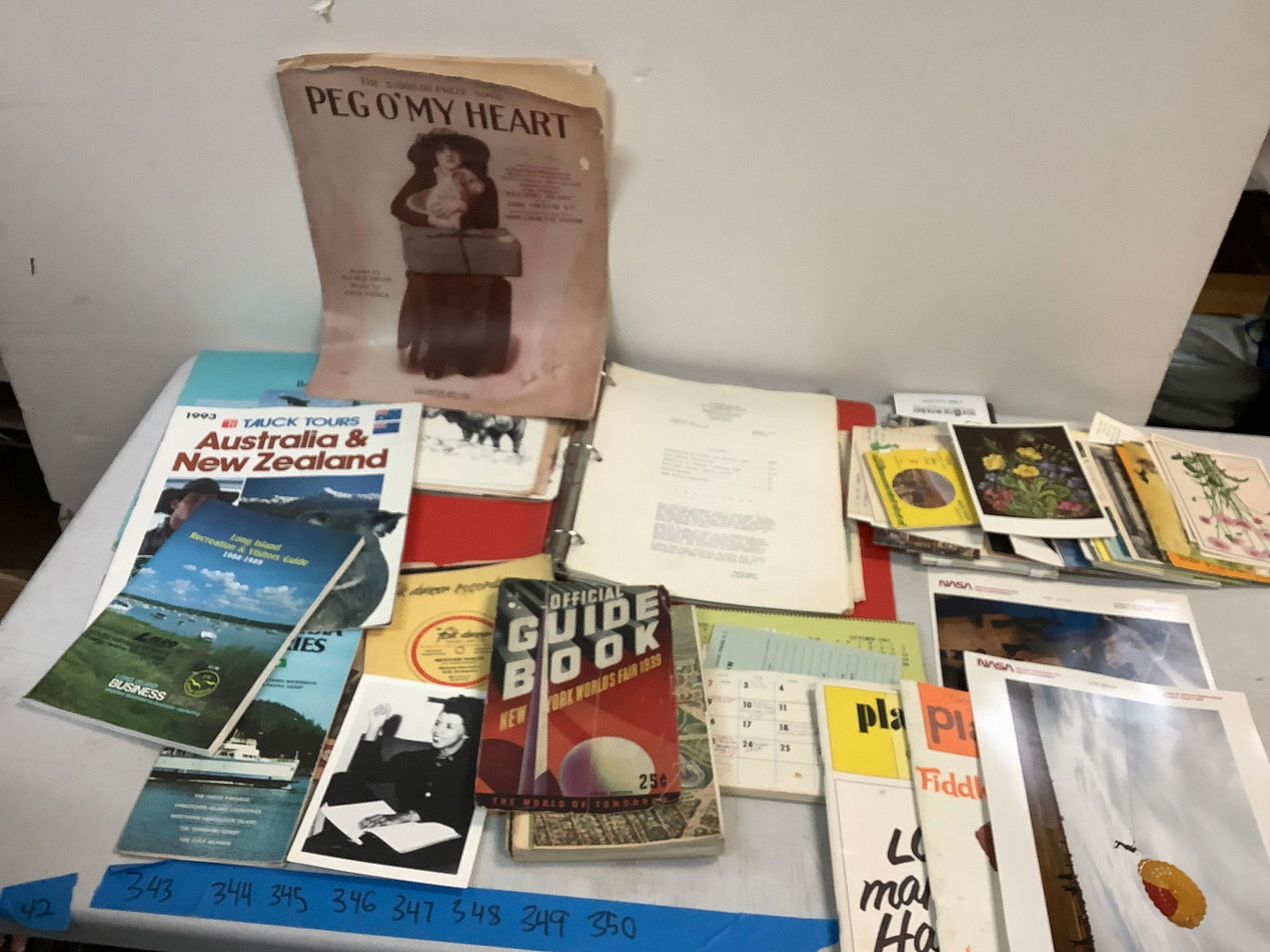 Lot of 1900-1950's Letters-Pamphlets-Postcards worlds Fair and more (1 of 1)