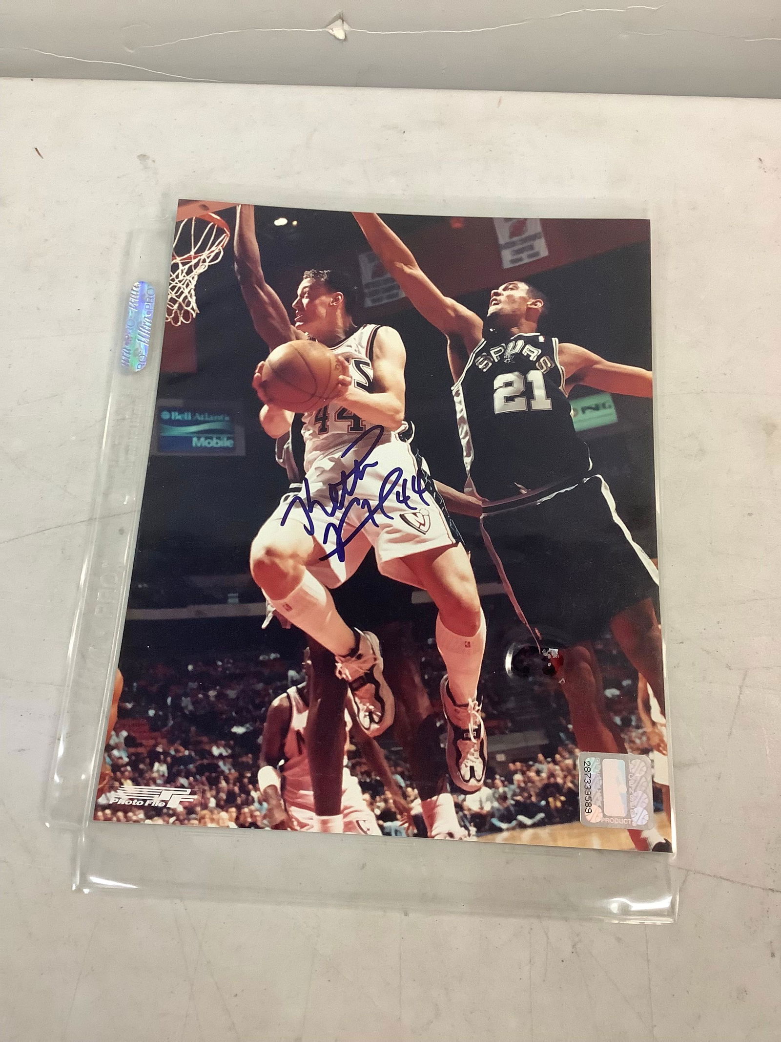 Signed Basketball picture 10X8" (1 of 1)