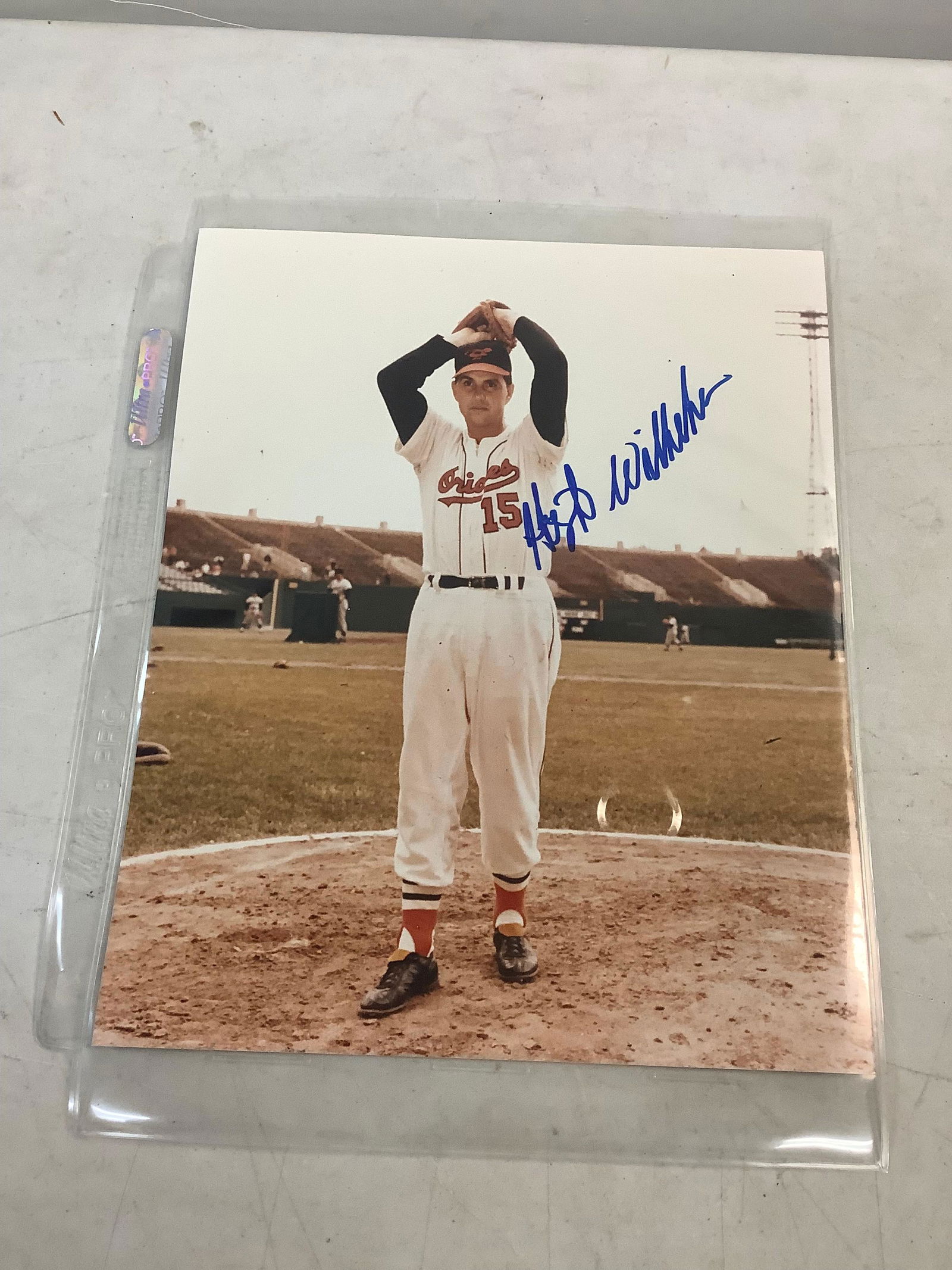Signed Baseball picture 10x8" (1 of 1)