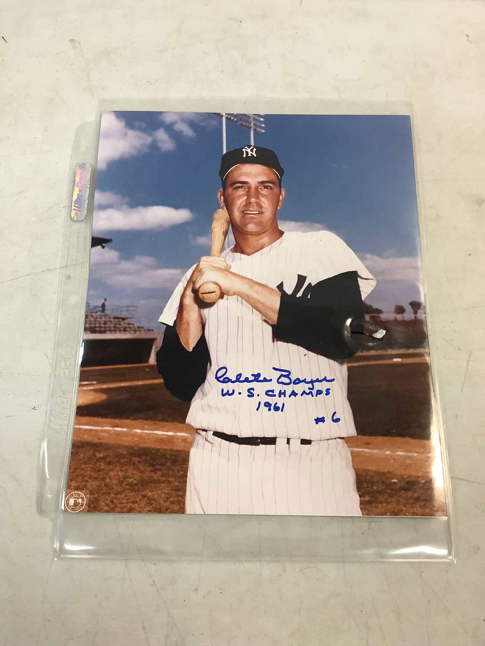 1961 Signed Baseball picture "W.S. Champs" 10X8" (1 of 1)