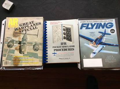 Pocket Simulator Procedures Booklet, 1979 Great War Planes Special Magazine and 2018 Flying Magazine: Pocket Simulator Procedures Booklet, 1979 Great War Planes Special Magazine and 2018 Flying Magazine