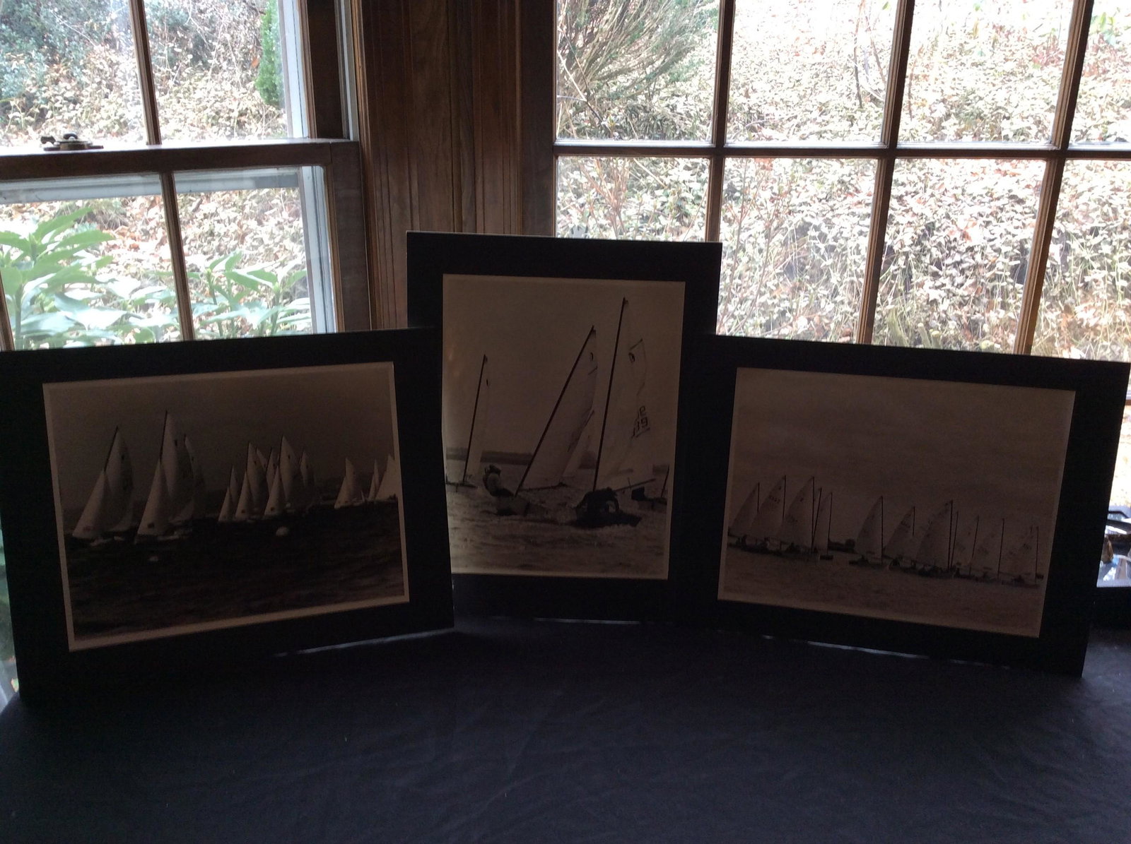 Lot of 3 Awesome Matted Sail Boat Photograhs 18x14: Lot of 3 Awesome Matted Sail Boat Photograhs 18x14