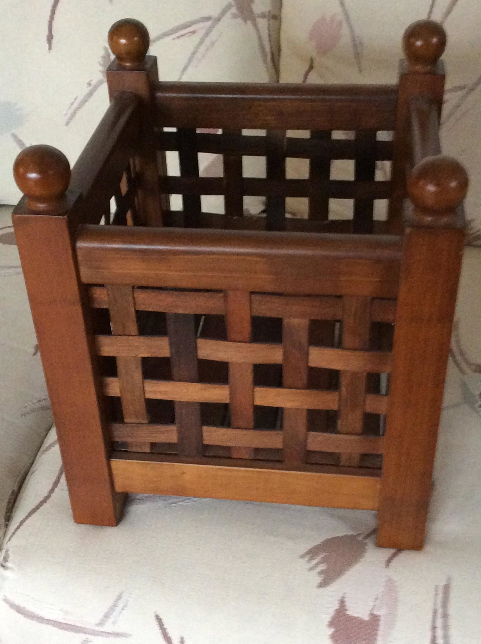 Wooden Magazine Rack 12.5x12: Wooden Magazine Rack 12.5x12