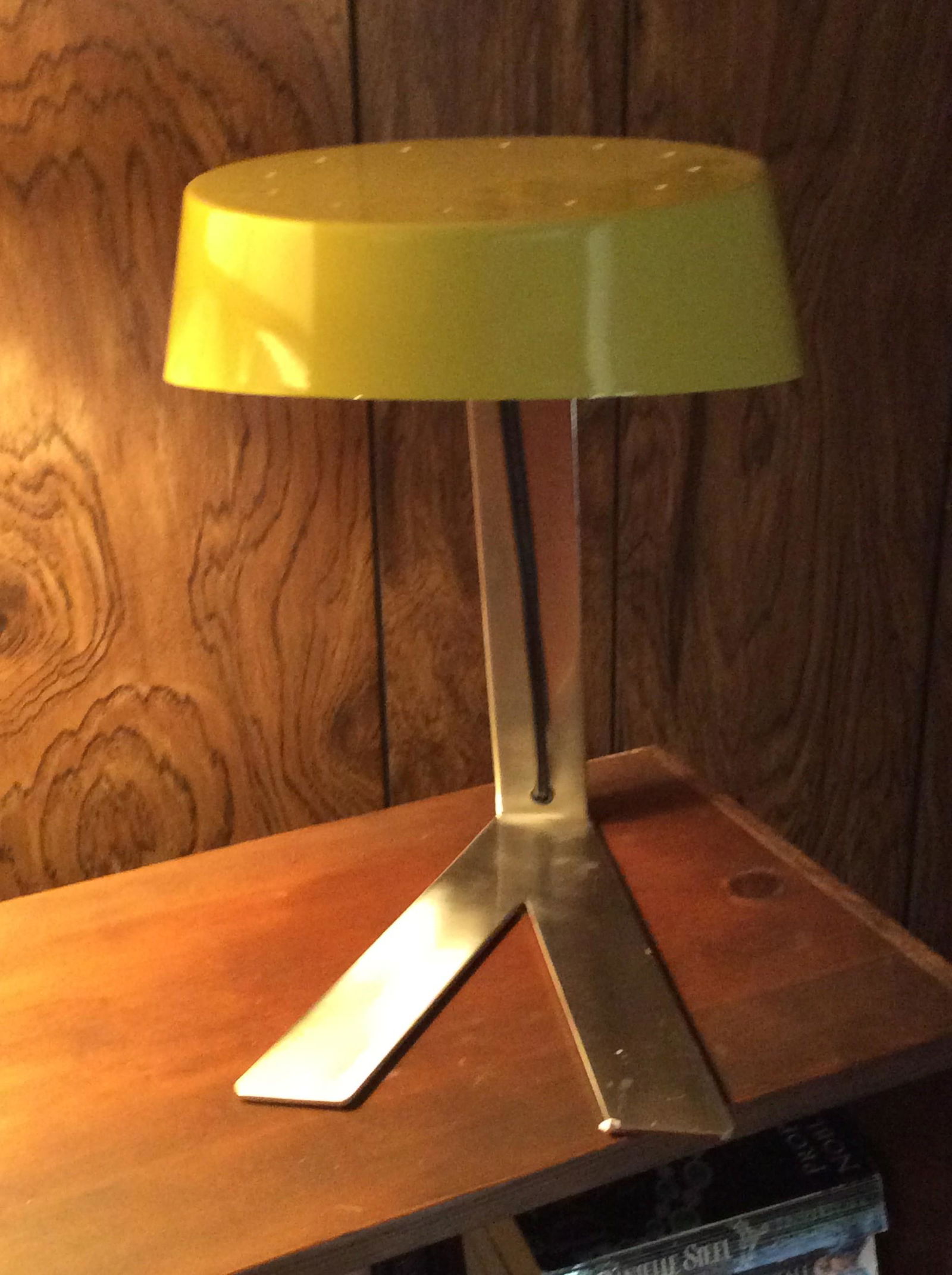 MCM Yellow Table Lamp 14x10 (Untested) (1 of 1)