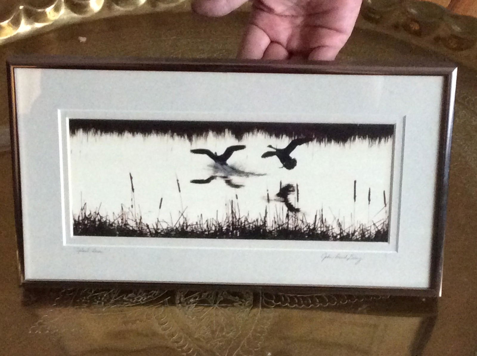 Framed and Signed Artwork By John David Geery 13x7.5 (1 of 1)
