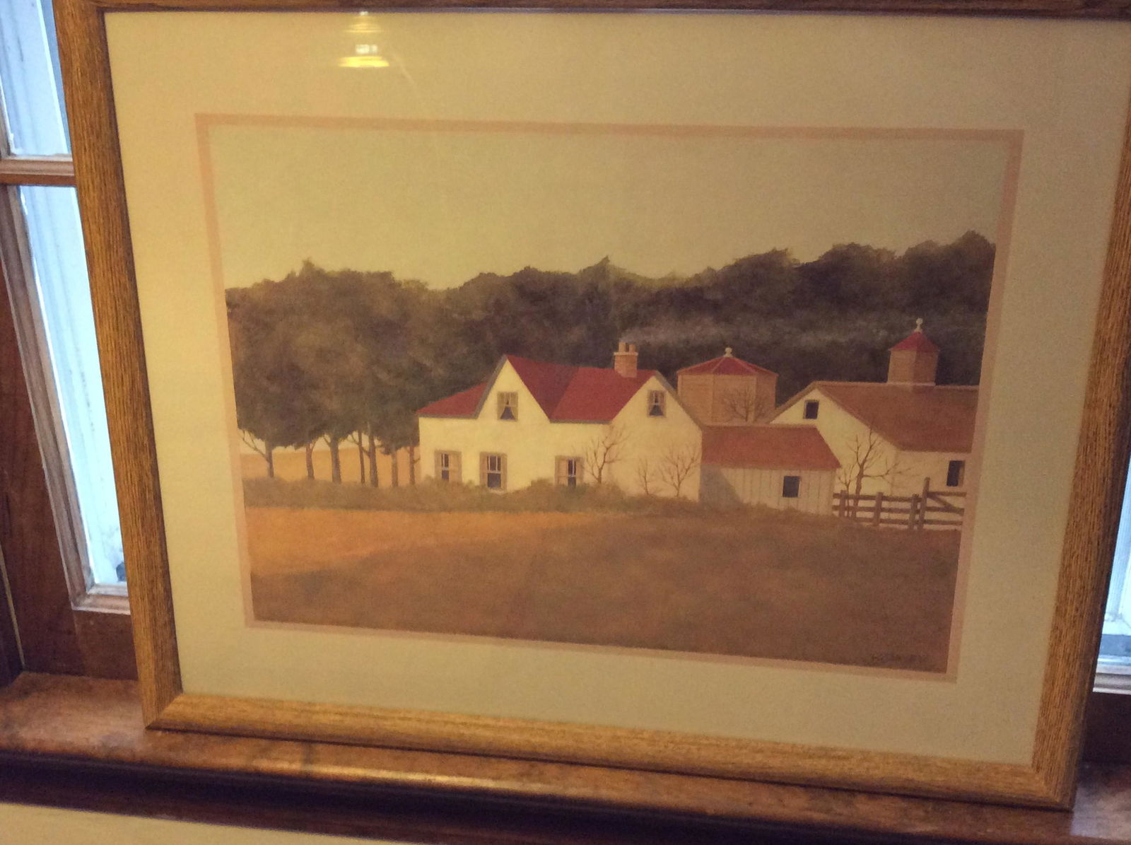 Framed Signed R. Davey Picture  17.5x21.5 (1 of 1)