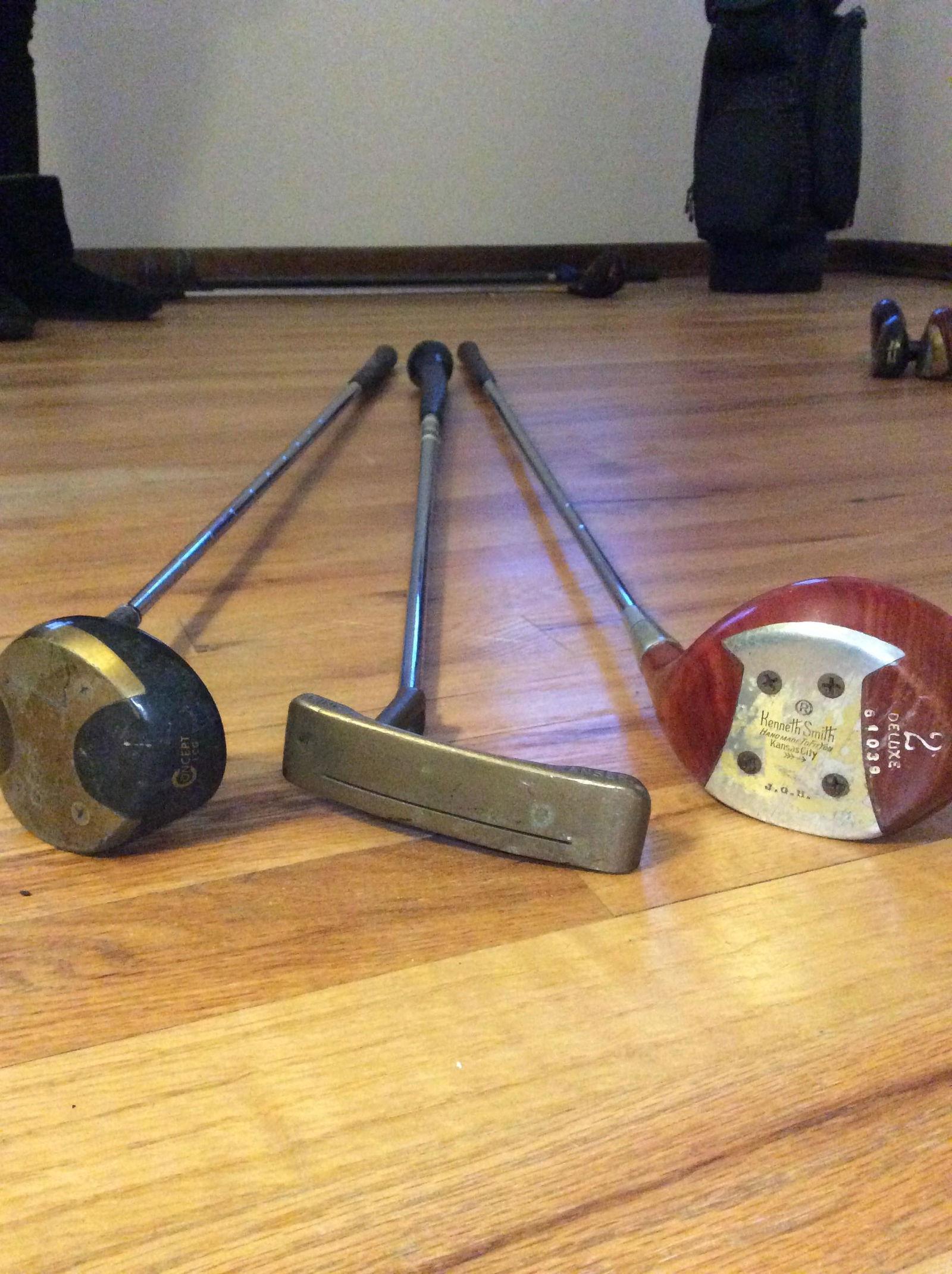 Lot of 3 Golf Clubs including Kenneth Smith No 2, Ping and PGA No 7 (1 of 1)