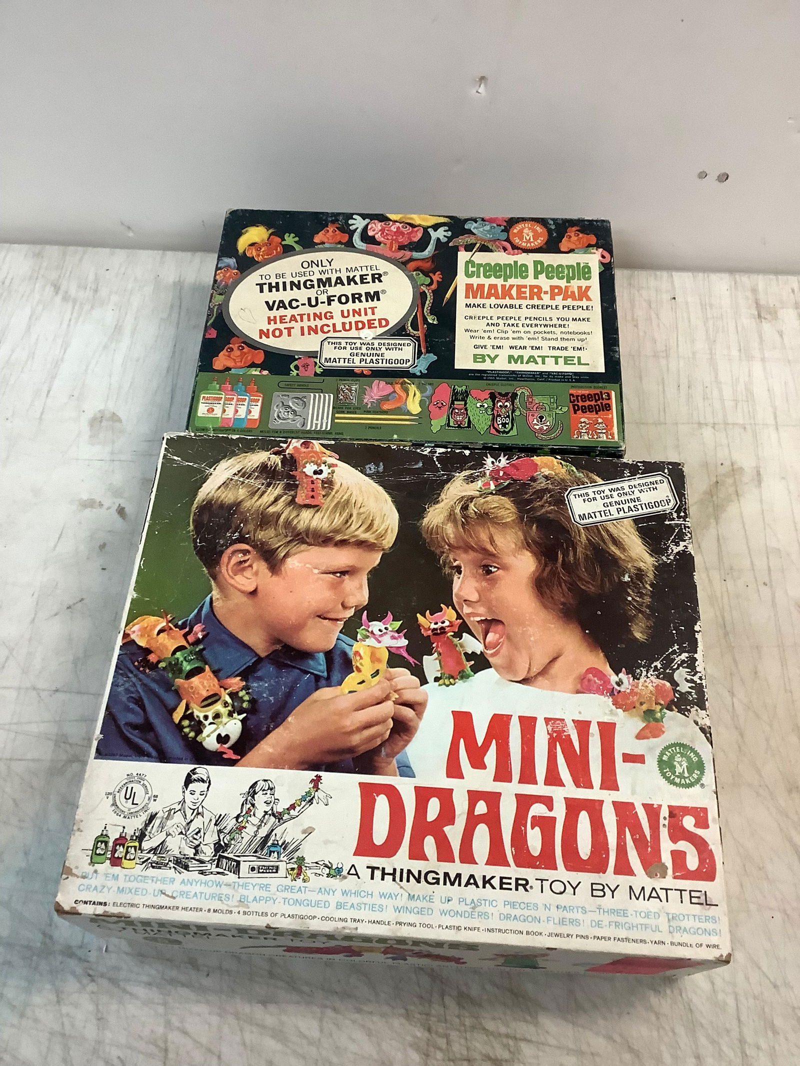 Lot of 1965 Mattel Thingmaker Toys, Heating unit not included (1 of 1)