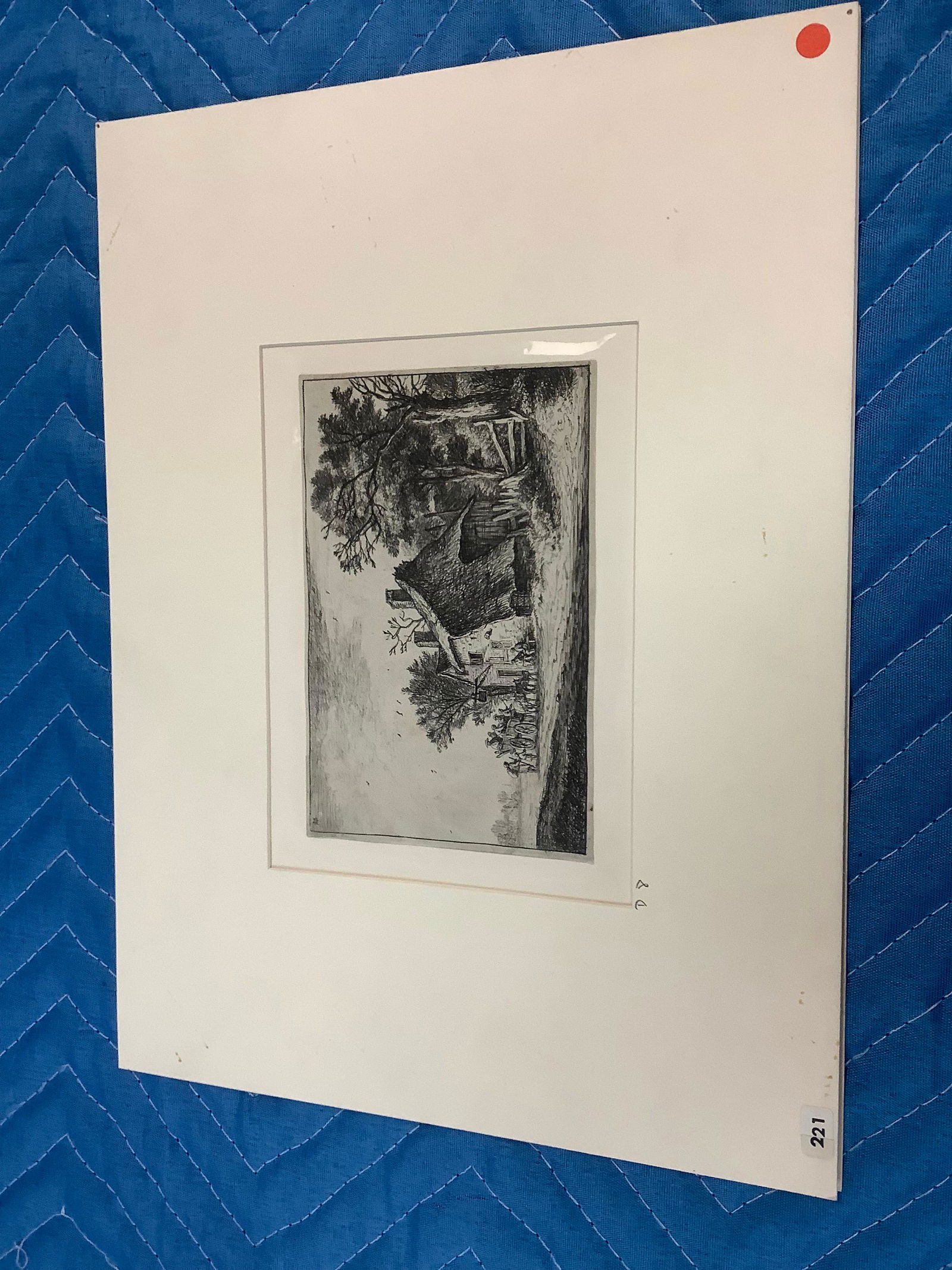 Tre Studio London Litho 11x8", small tear at bottom (1 of 1)