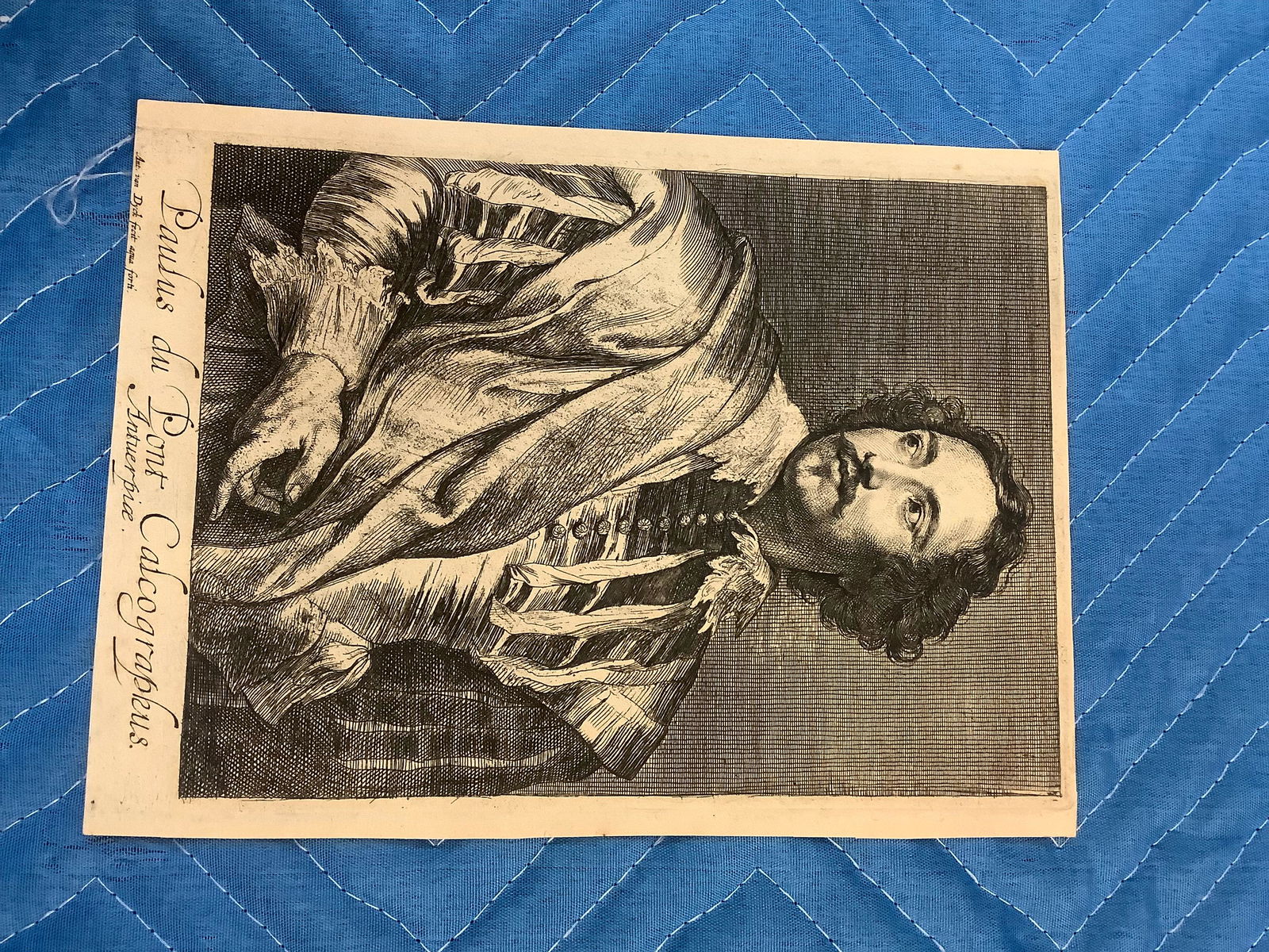 Picasso etching "Bust of Man Wearing a High Cap" 4.5x3.5" (1 of 1)