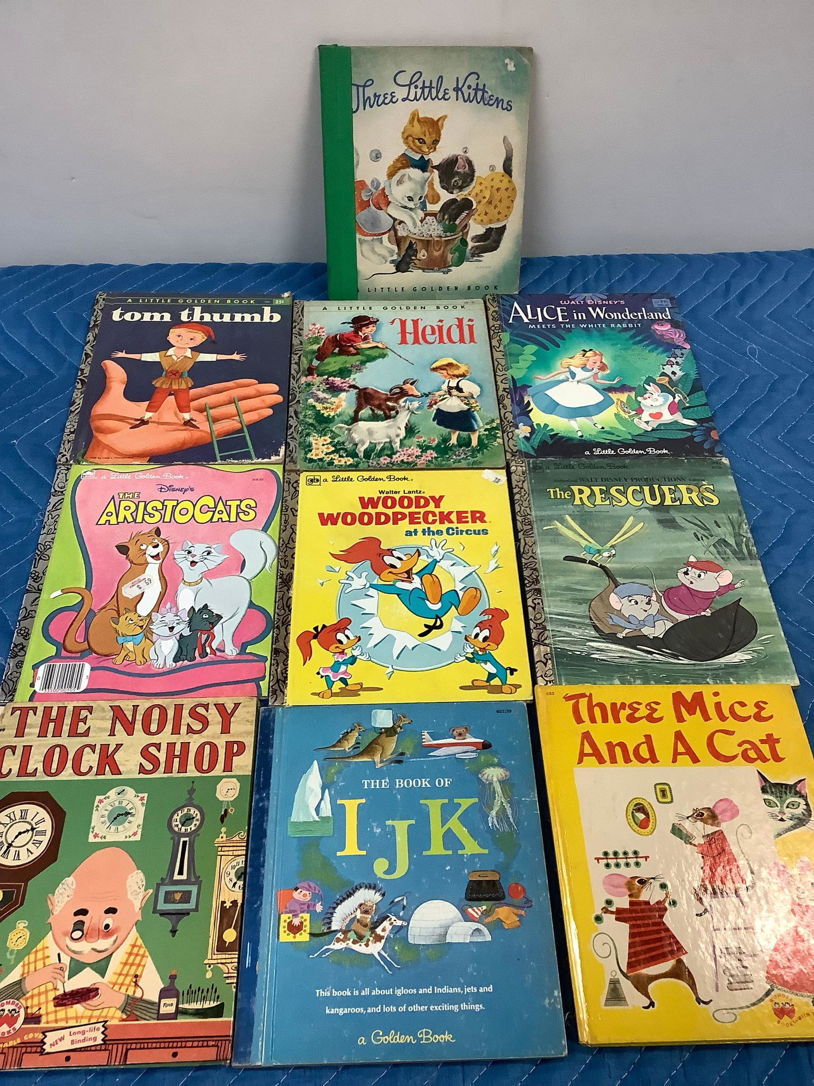 Lot of Vintage Little Golden Books and Walt Disney's Little Library Dumbo Book (1 of 1)