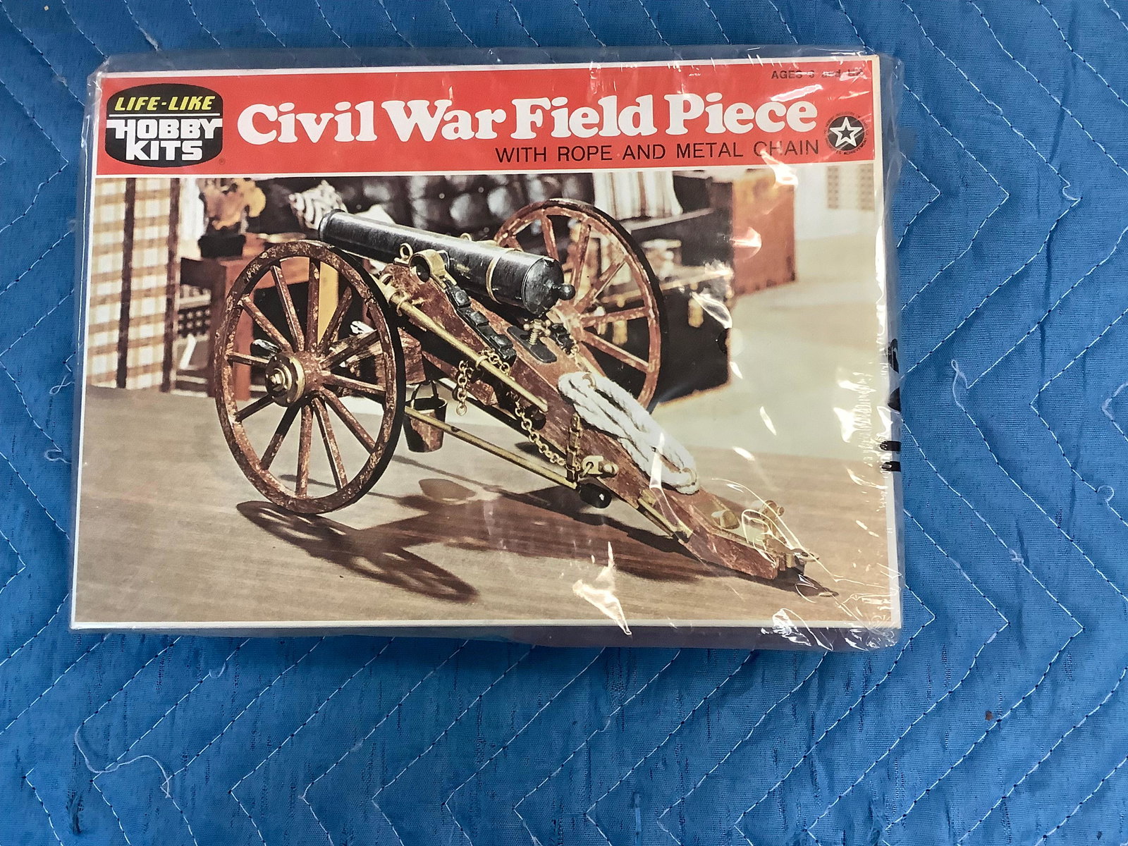 Life like Hobby Kits Civil War Field Piece with rope and metal Chain sealed: Life like Hobby Kits Civil War Field Piece with rope and metal Chain sealed
