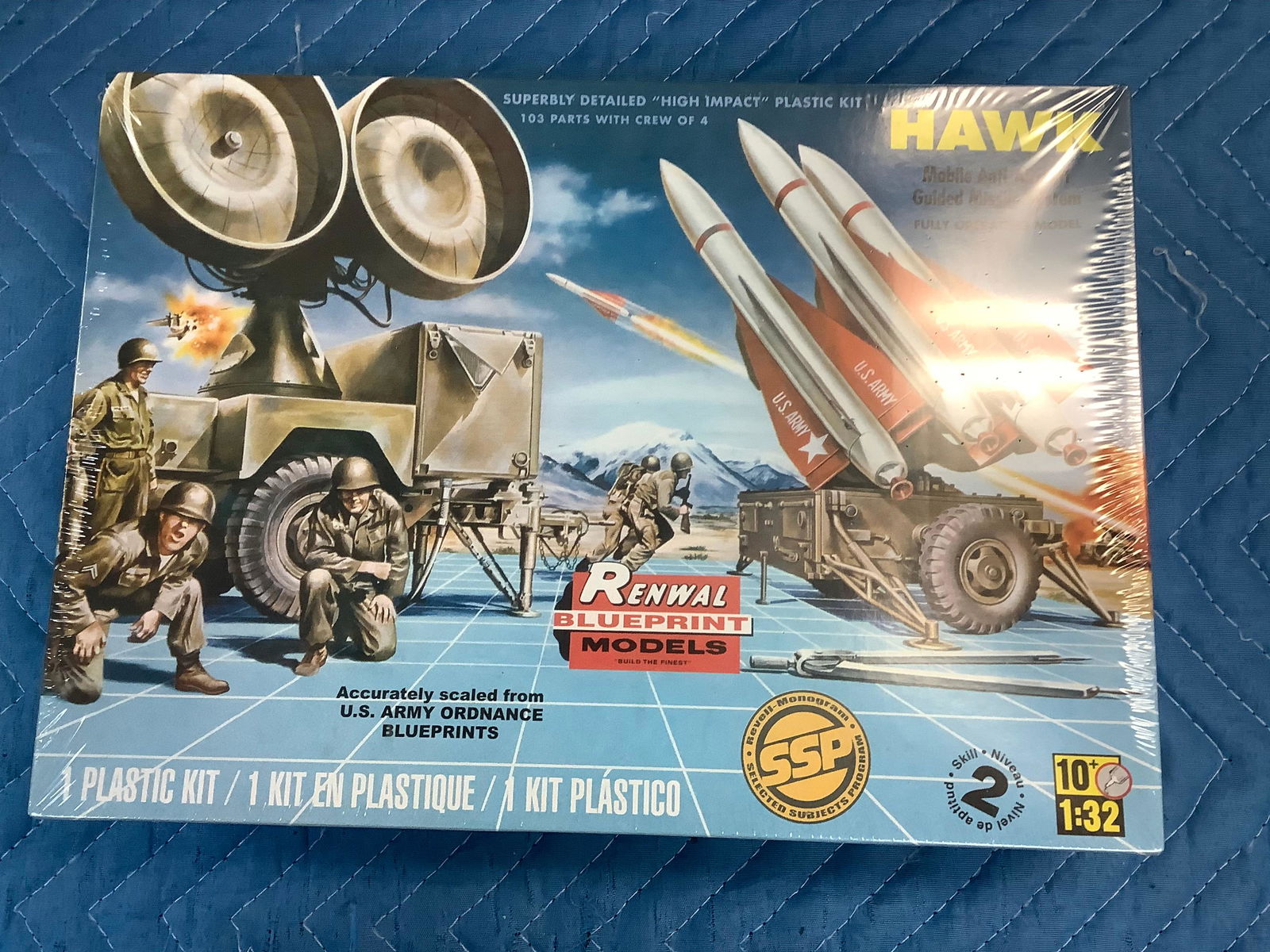Renewal Blueprint models Hawk Missile sealed (1 of 1)
