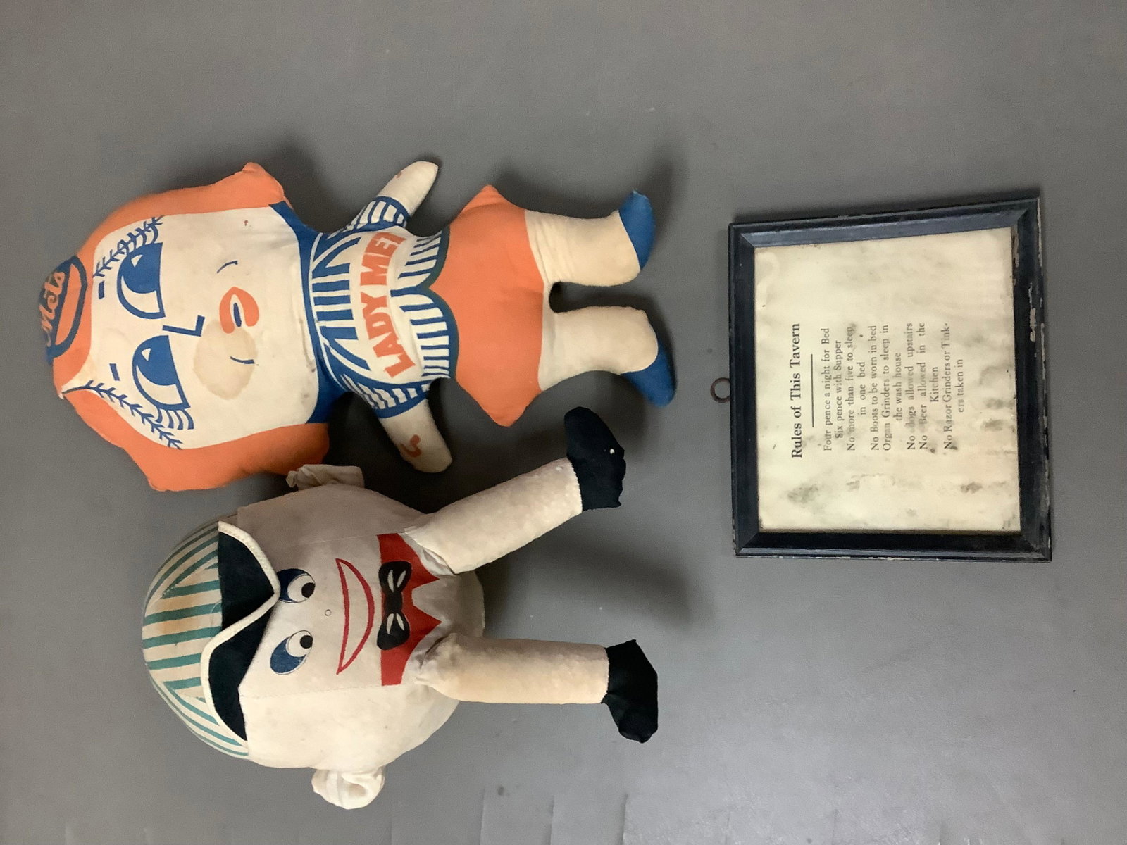 Lot of Lady Met rag doll and more: Lot of Lady Met rag doll and more