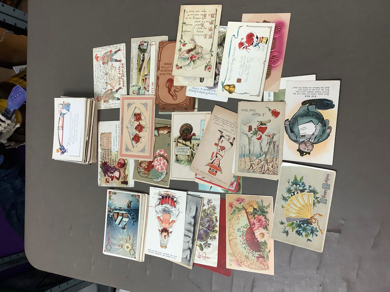 Lot of 1898-1940 Holiday Postcards, lots of arts, some signed (1 of 1)