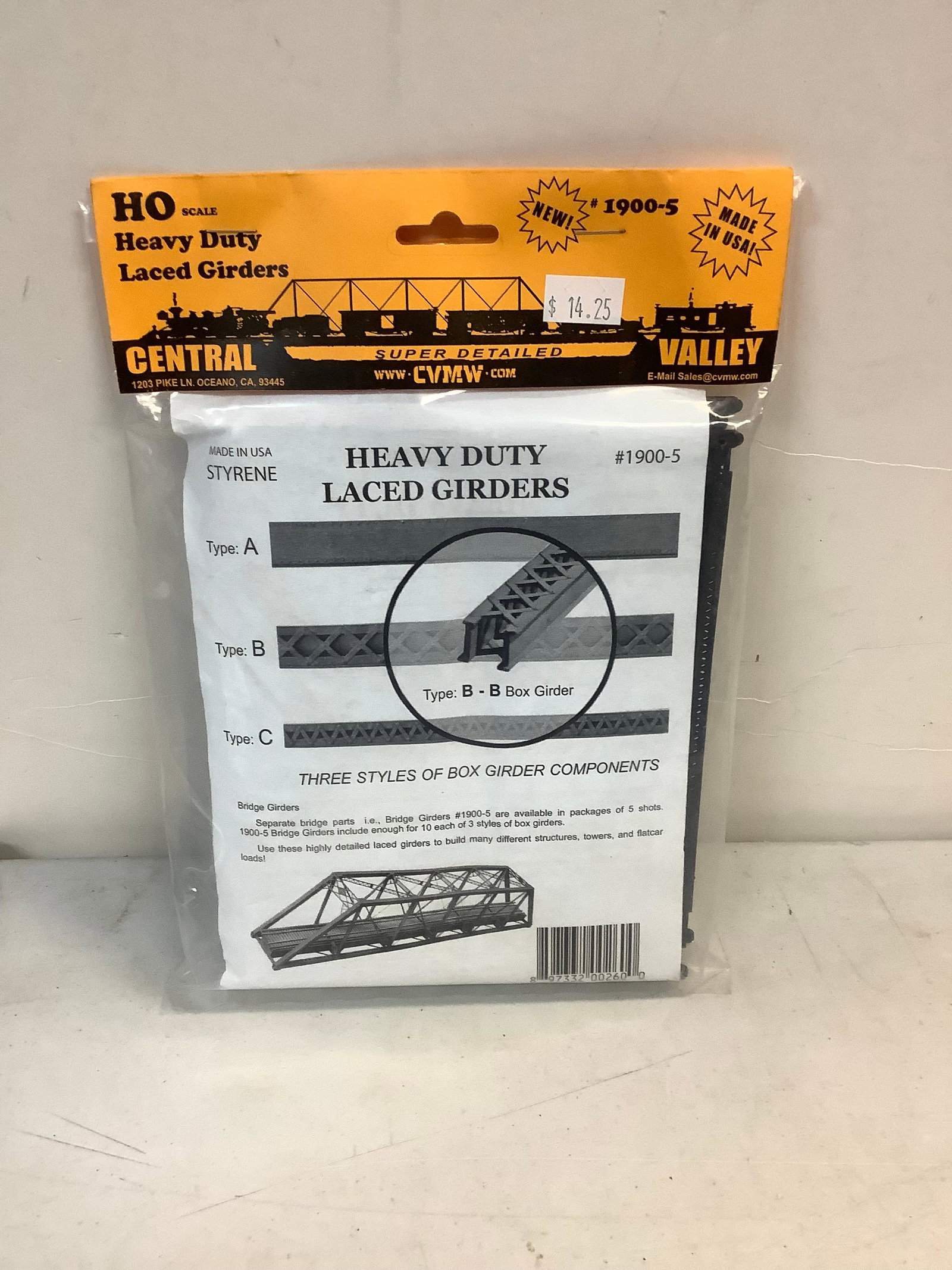Sealed HO Scale Heavy Duty Laced Girders: Sealed HO Scale Heavy Duty Laced Girders