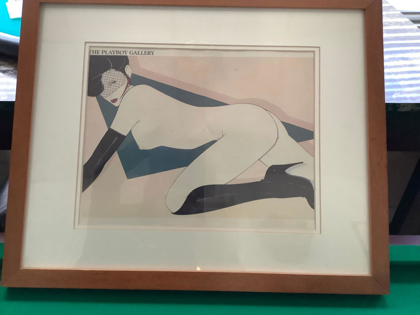 Framed The PlayBoy Gallery Naked Women Picture By Artist Patrick Nagel 18x22: Framed The PlayBoy Gallery Naked Women Picture By Artist Patrick Nagel 18x22