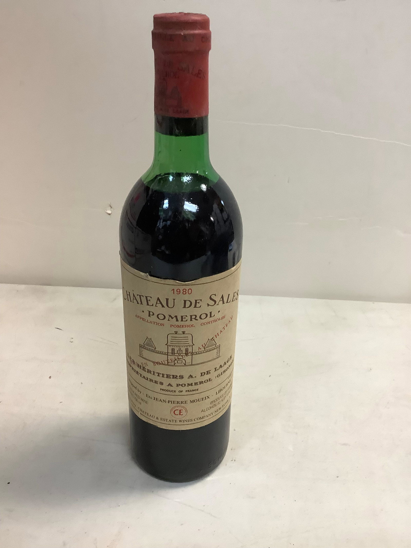 Sealed 1980 CHATEAU DE SALES, Pomerol, Red Bordeaux 750ml: Sealed 1980 CHATEAU DE SALES, Pomerol, Red Bordeaux 750ml