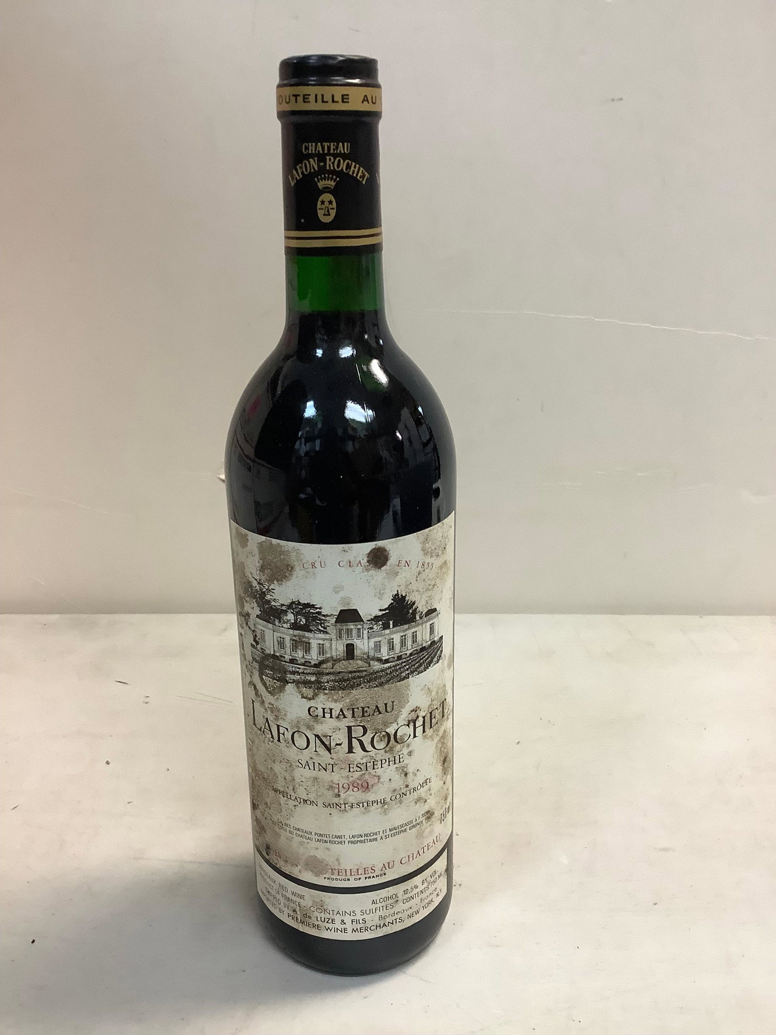 Sealed 1989 CHATEAU LAFON-ROCHET, Saint Estephe, Red Bordeaux 750ml: Sealed 1989 CHATEAU LAFON-ROCHET, Saint Estephe, Red Bordeaux 750ml