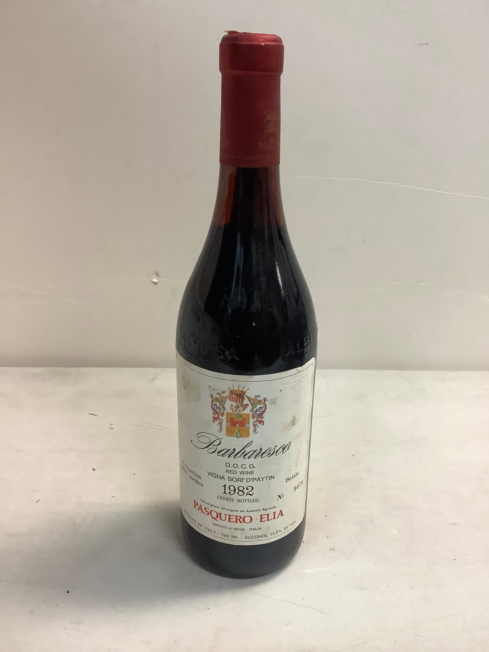 Sealed 1982 BARBARESCO, Vigna Sori D' Paytin, Limited Production, Red Wine Italy 750ml: Sealed 1982 BARBARESCO, Vigna Sori D' Paytin, Limited Production, Red Wine Italy 750ml