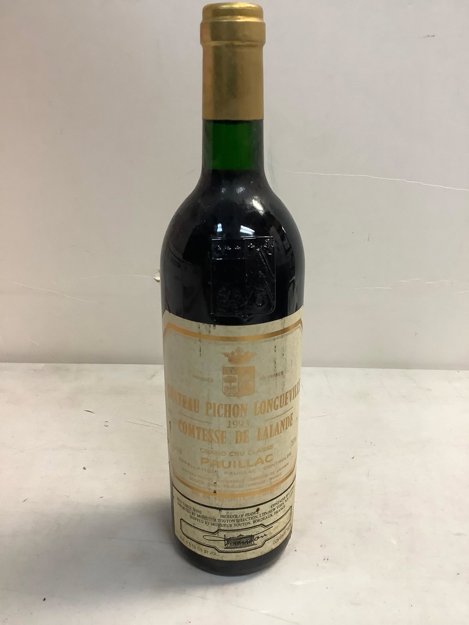 Sealed 1993 CHATEAU PICHON LONGUEVILLE, Comtess De Lalande, Pauillac, Grand Cru Classe, Red Bordeaux: Sealed 1993 CHATEAU PICHON LONGUEVILLE, Comtess De Lalande, Pauillac, Grand Cru Classe, Red Bordeaux 750ml
