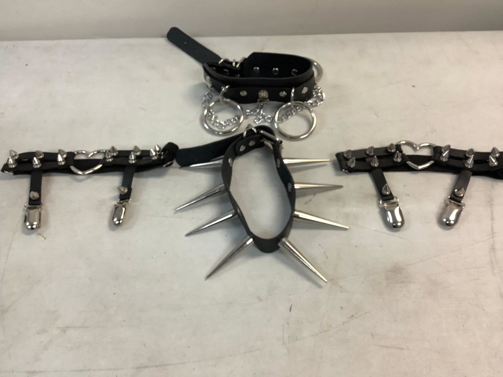 Lot of chokers, thigh garters and more: Lot of chokers, thigh garters and more