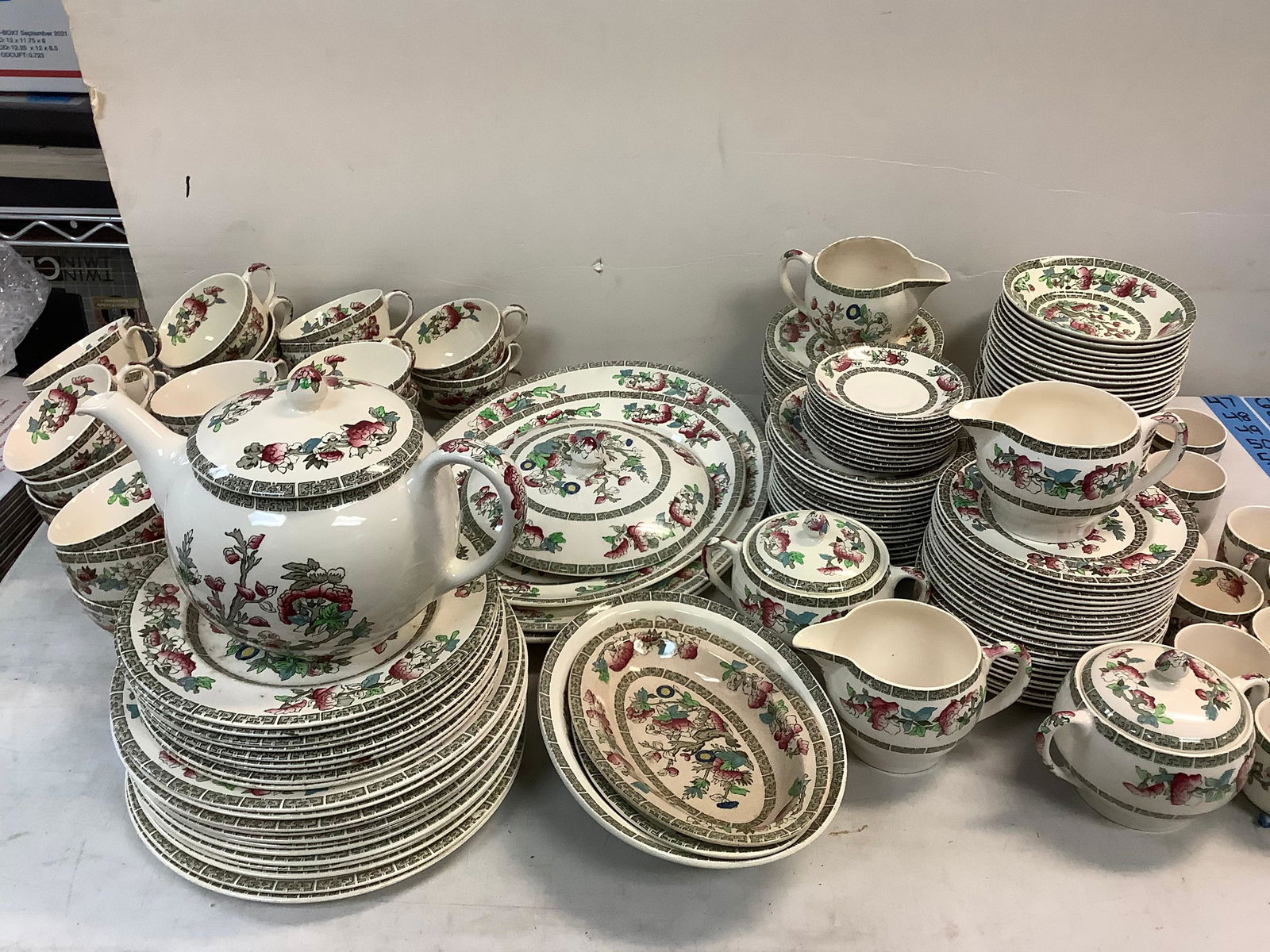 Huge lot of Johnson Bros England dishes, tea cups, plates, sugar bowls, tea pots and more: Huge lot of Johnson Bros England dishes, tea cups, plates, sugar bowls, tea pots and more