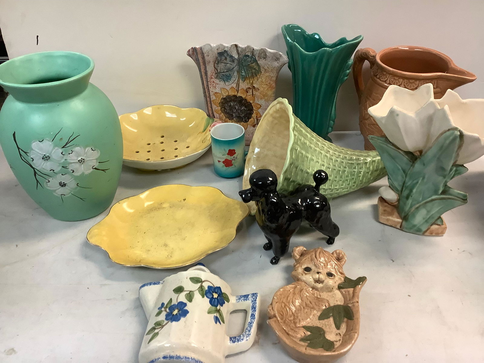 Lot of ceramic vases, wall hang, macCoy vases and more (1 of 1)