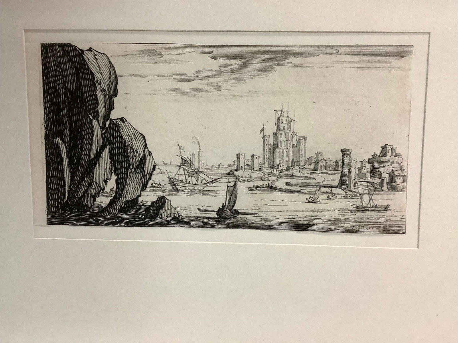 View of a port Etching after Jacqnes Callot, Francois Collignon: View of a port Etching after Jacqnes Callot, Francois Collignon