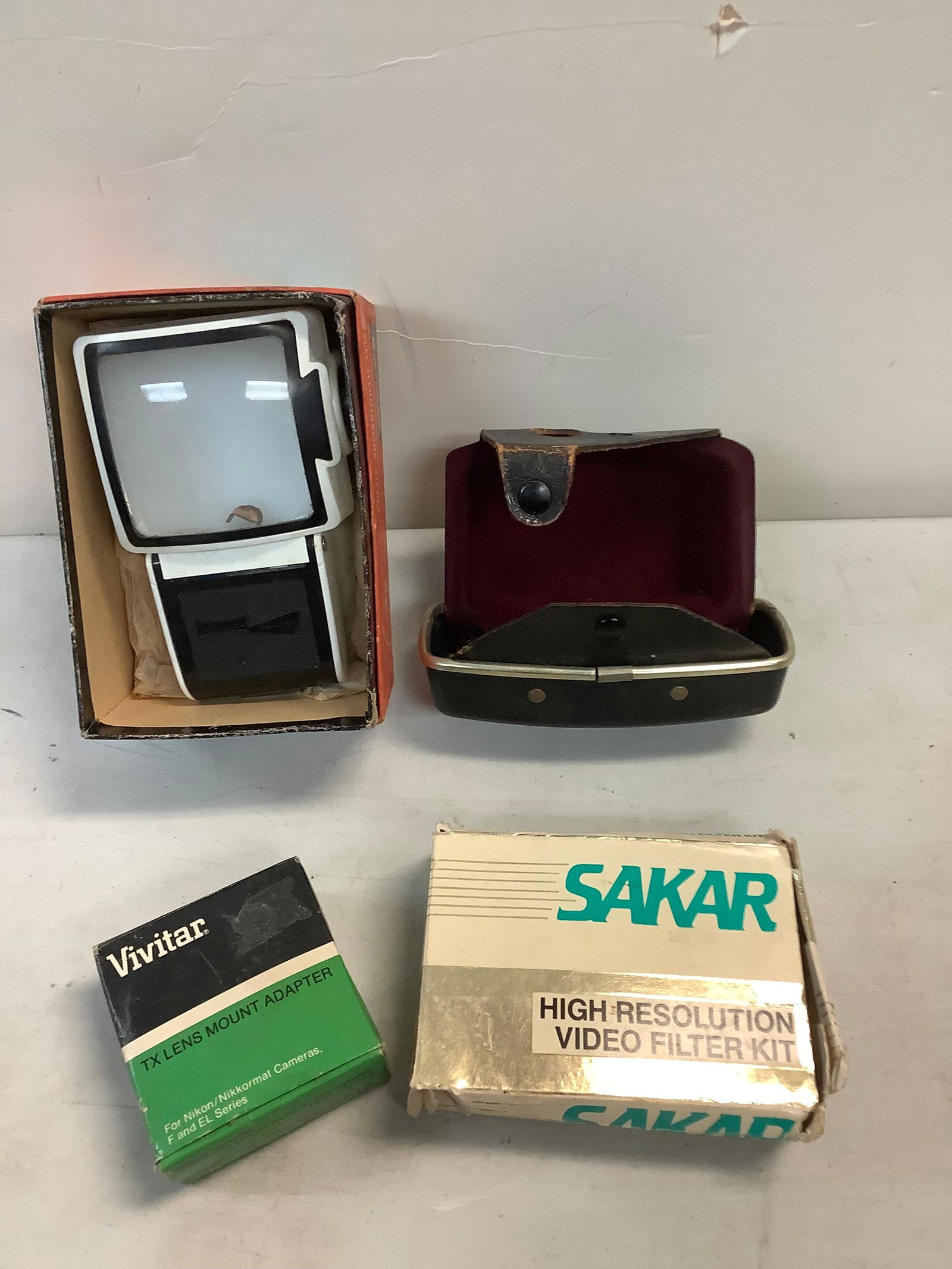 Lot of Video filter kit ,Zadiix self-illuminating 2 1/4 x 2 1/4 viewer and more (1 of 1)