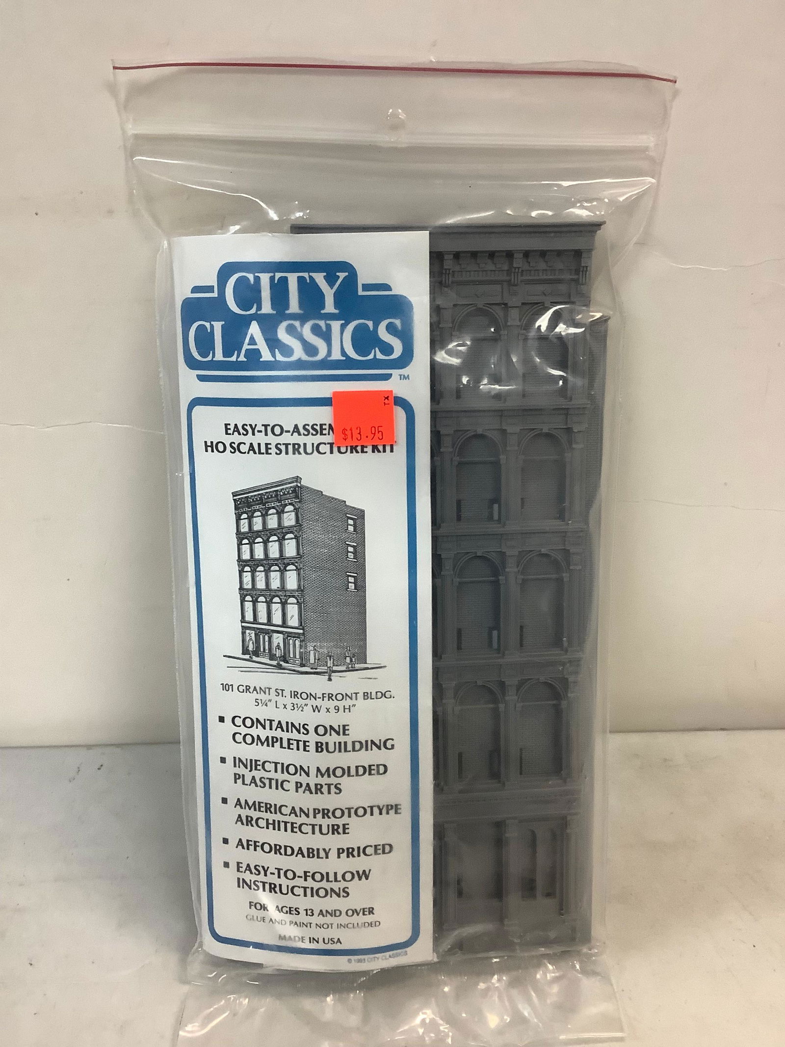 City classics HO scale structure kit 101 Grant st. Iron-front Bldg (1 of 1)