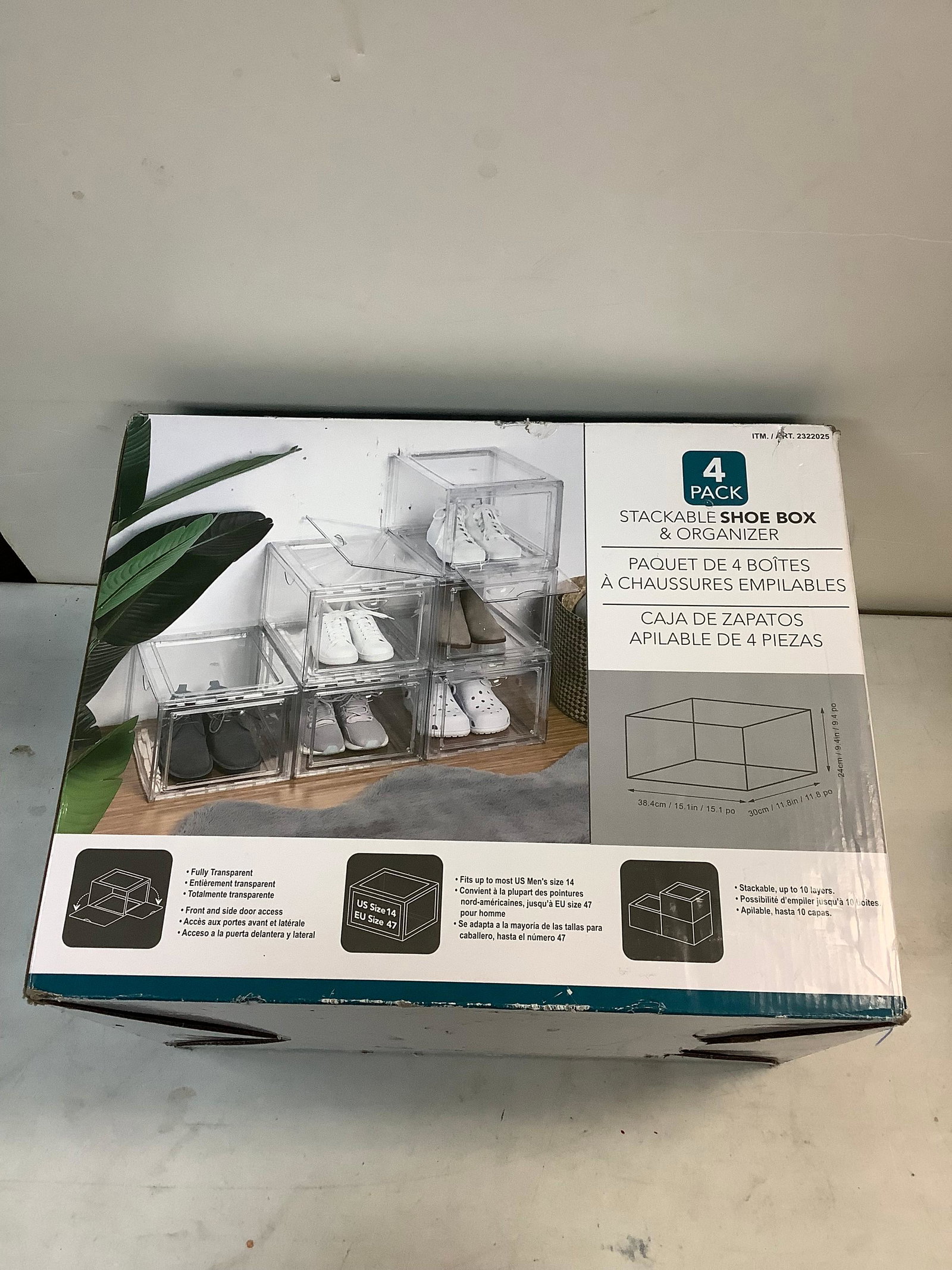 New Stackable Shoe Box & Organizer: New Stackable Shoe Box & Organizer