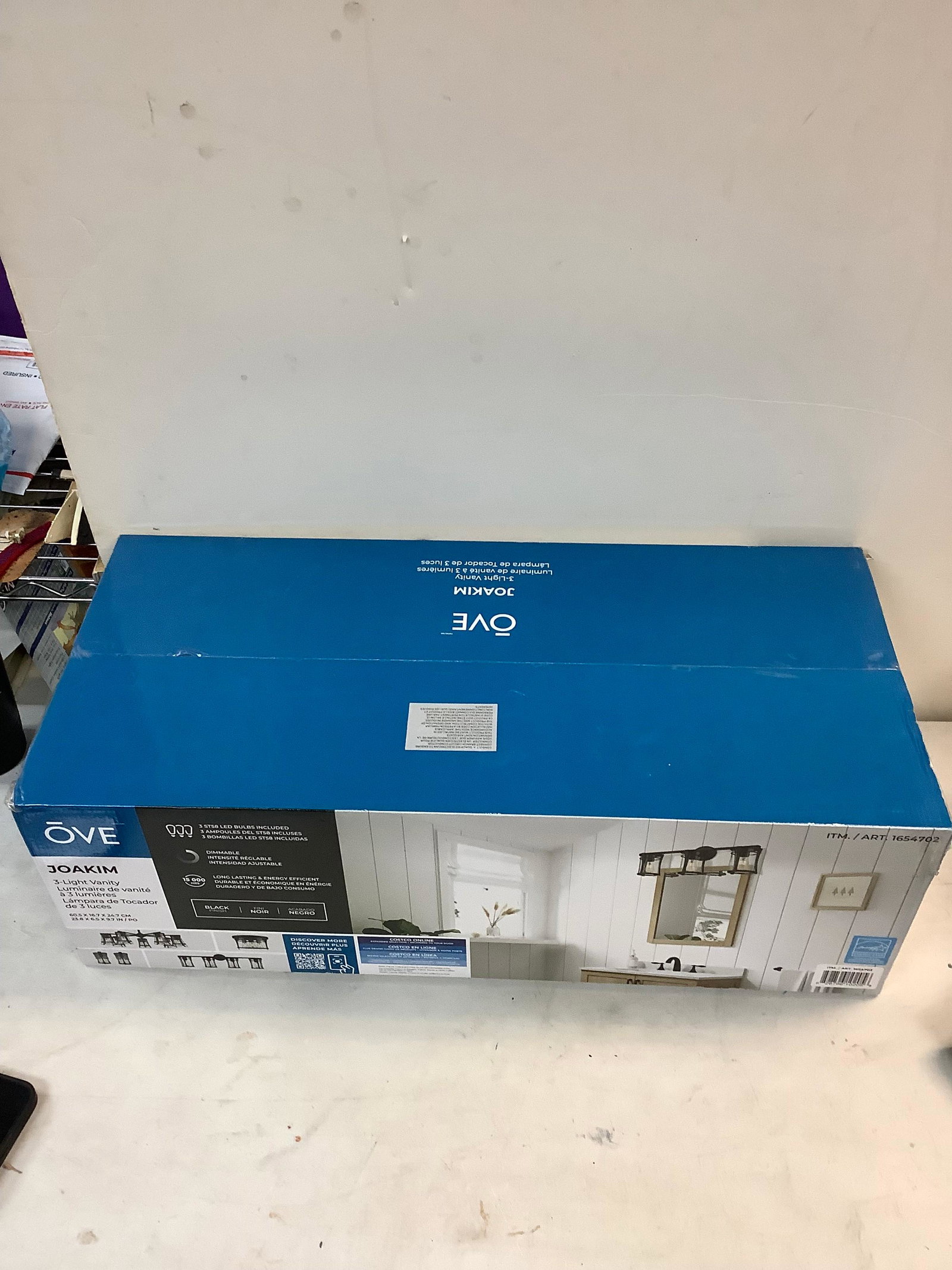 New Ove Joakim 3-Light Vanity 60.5x16.7x42.7 (1 of 1)