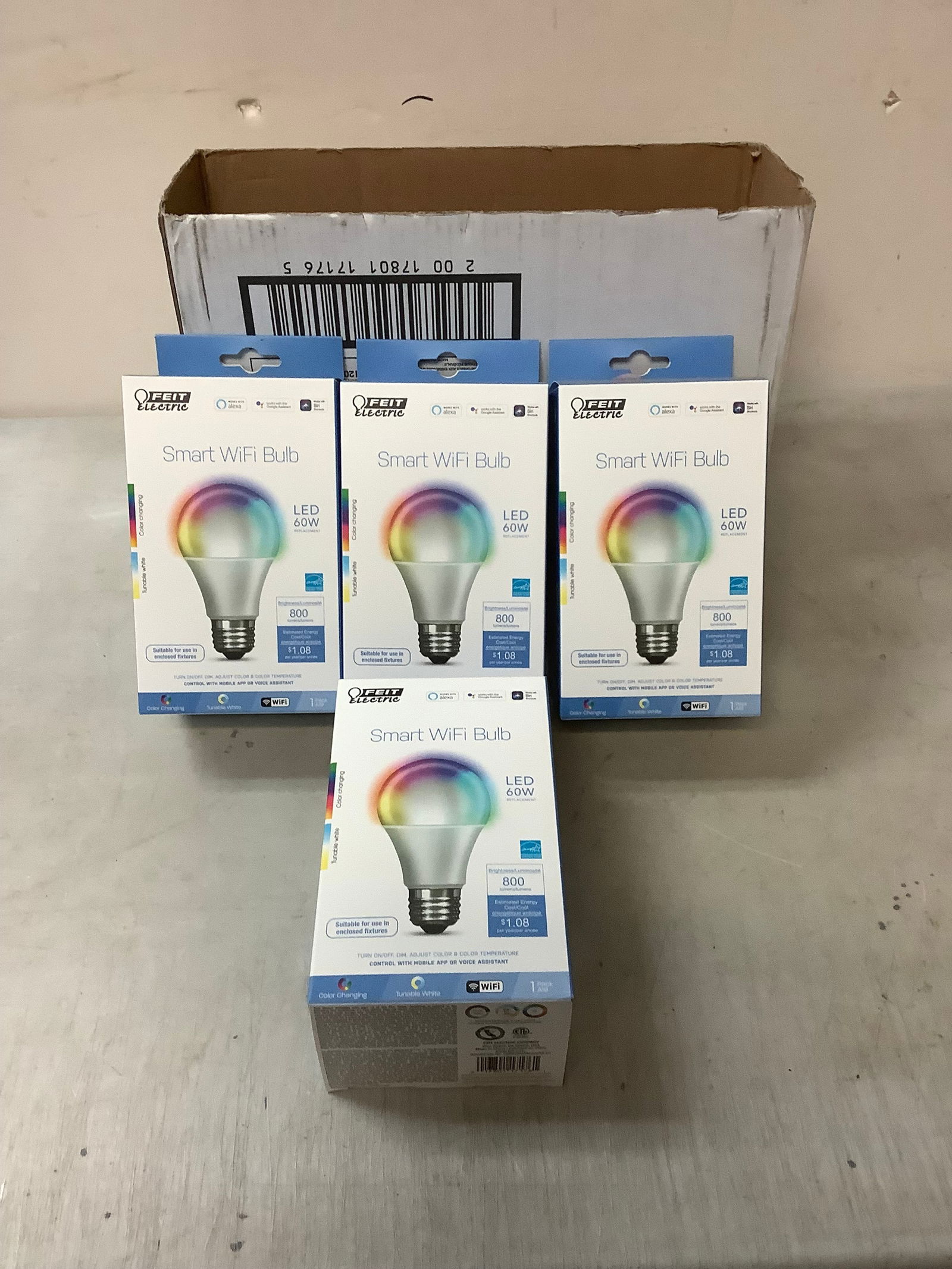 4 Set of LED Smart WIfi Bulbs (1 of 1)