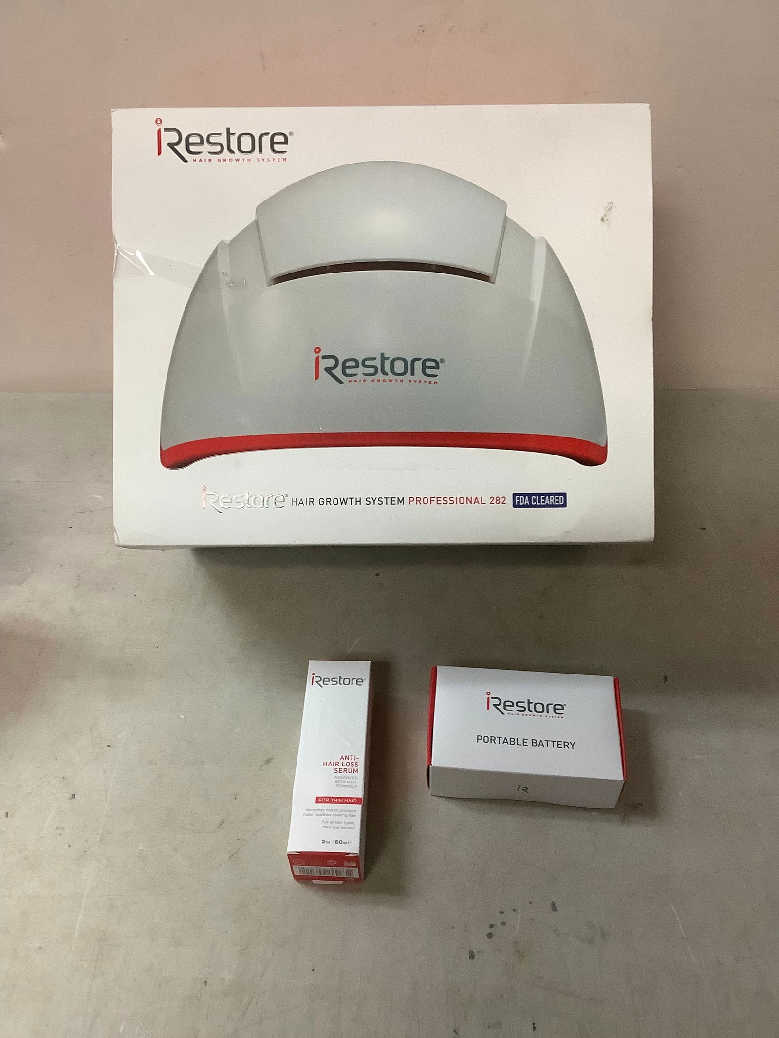 New iRestore Hair Growth Technology With Portable Battery and Anti-Hairloss Serum (1 of 1)