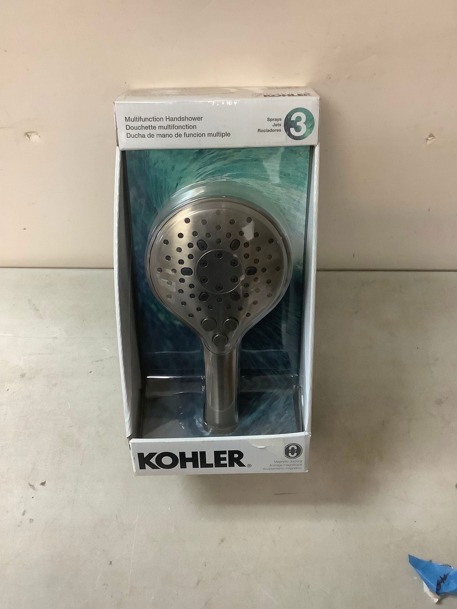 KKohler 3 Spray Multifunctional Jet Shower Head (1 of 1)