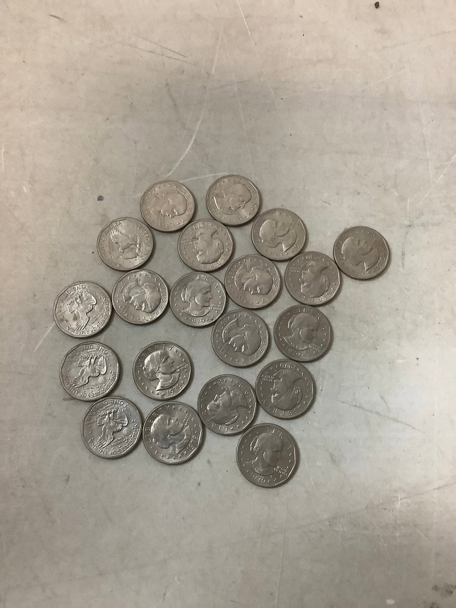 Lot of U.S. dollar coins: Lot of U.S. dollar coins