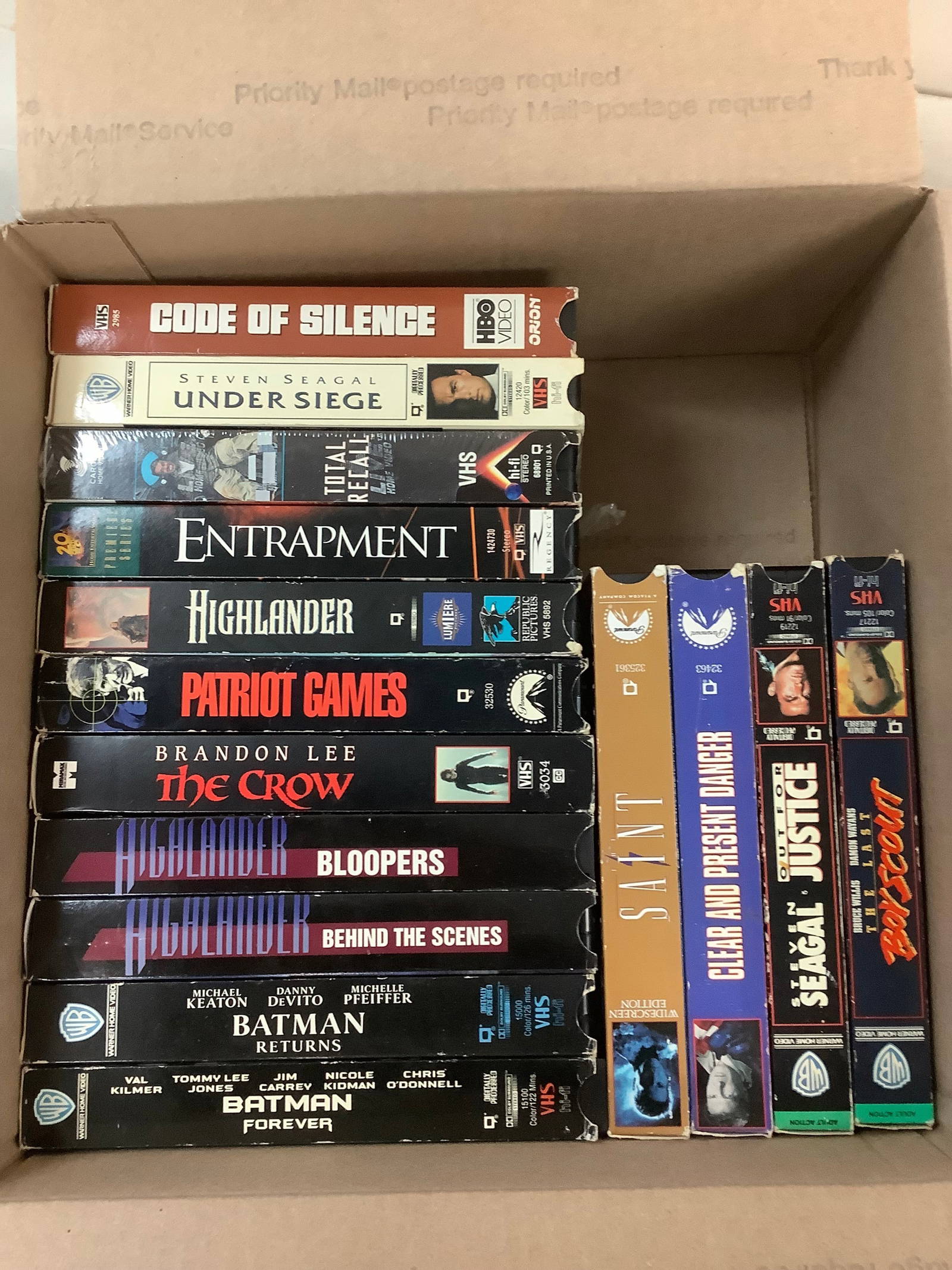 Lot Of Various Vcr Tapes Auction